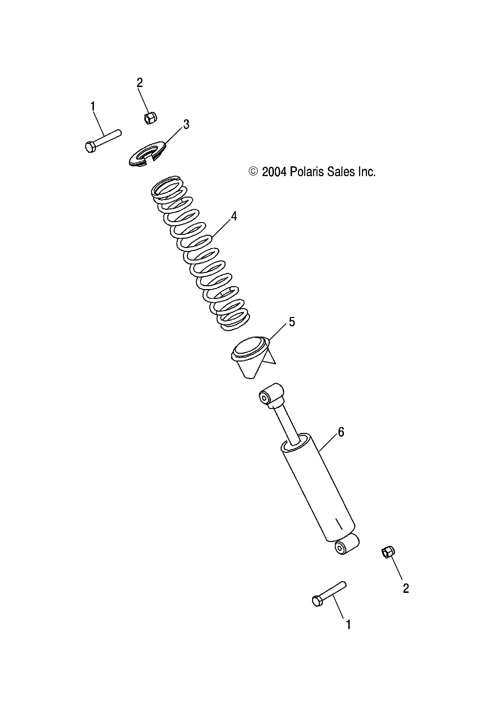 REAR SHOCK (6X6) - R05RF50AA/AB (4995359535D08)