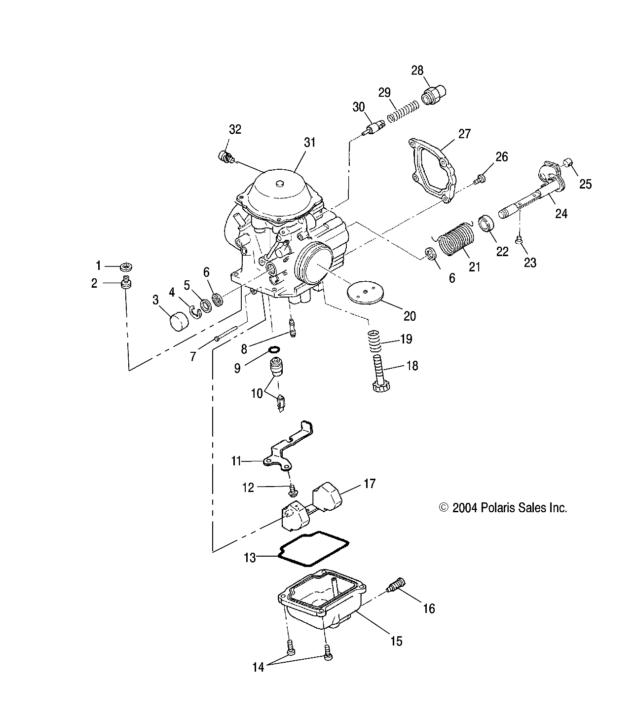 CARBURETOR - R05RB50AA/RD50AA/AB/AC/AD/RF50AA/AB (4995359535E11)