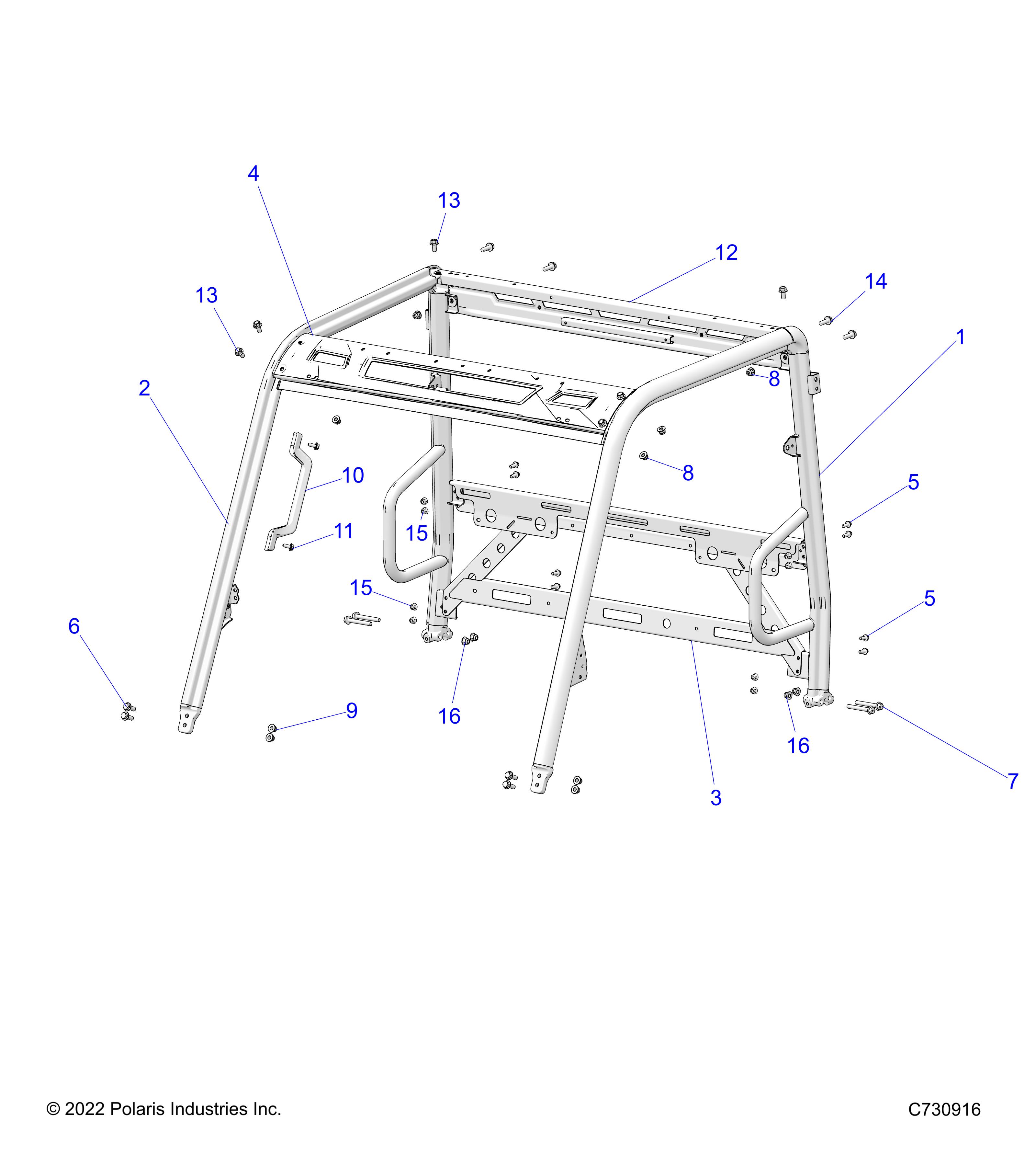 CHASSIS, CAB FRAME - R23MAA5AJ1 (C730916)