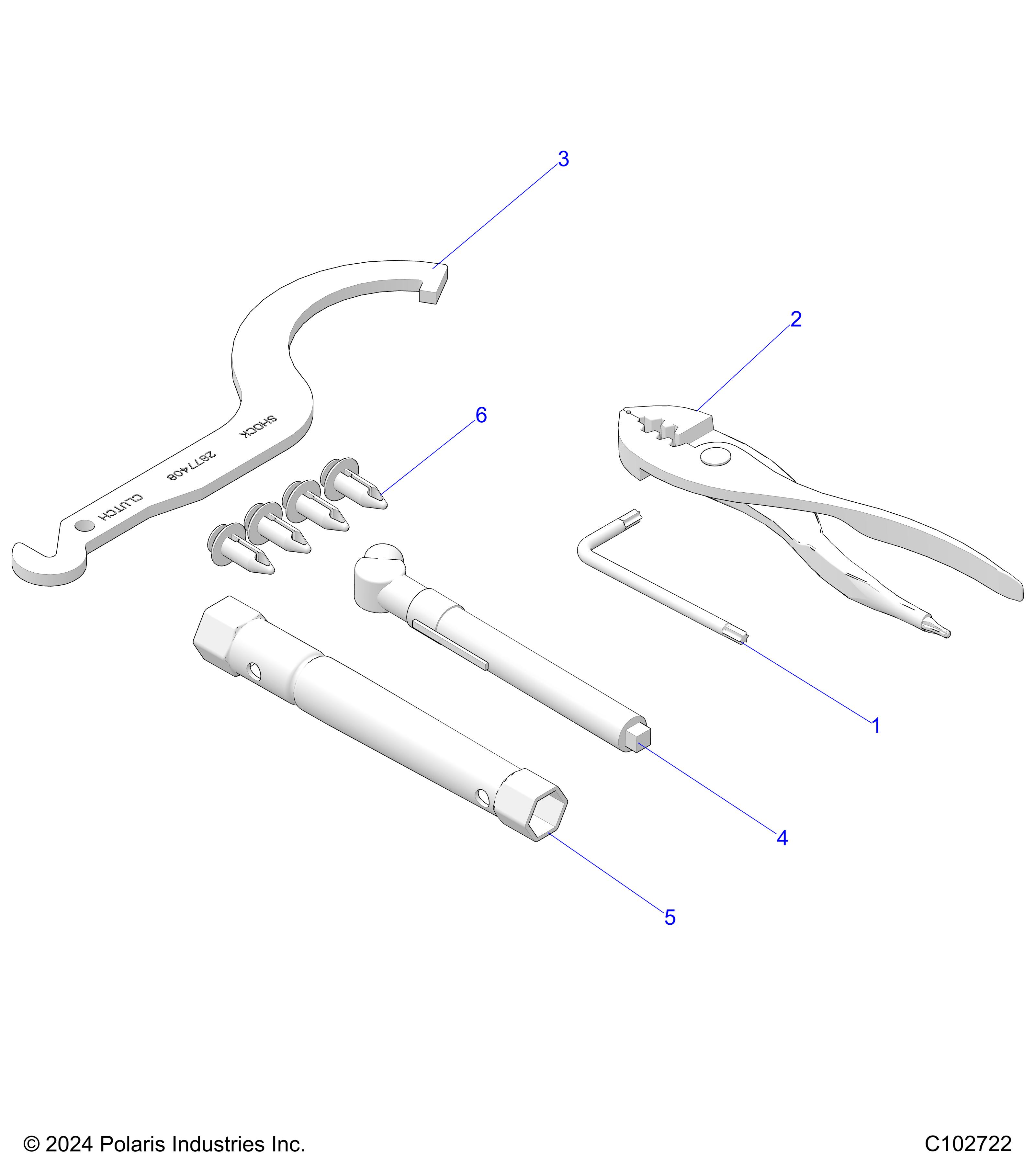 REFERENCE, TOOL KIT - A25SLE95CF/FF (C102722)