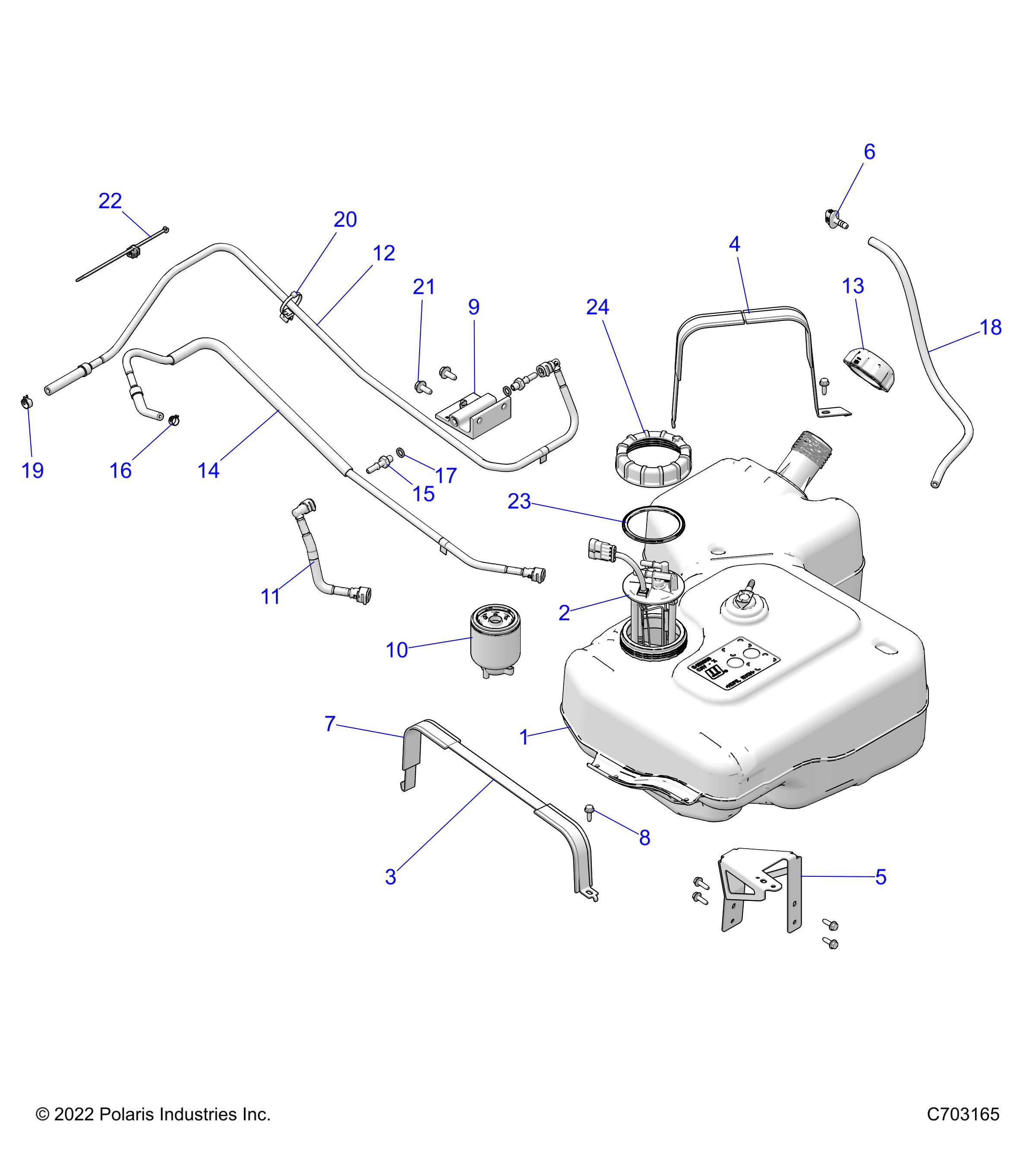 FUEL TANK - D23P2ED4D4 (C703165)