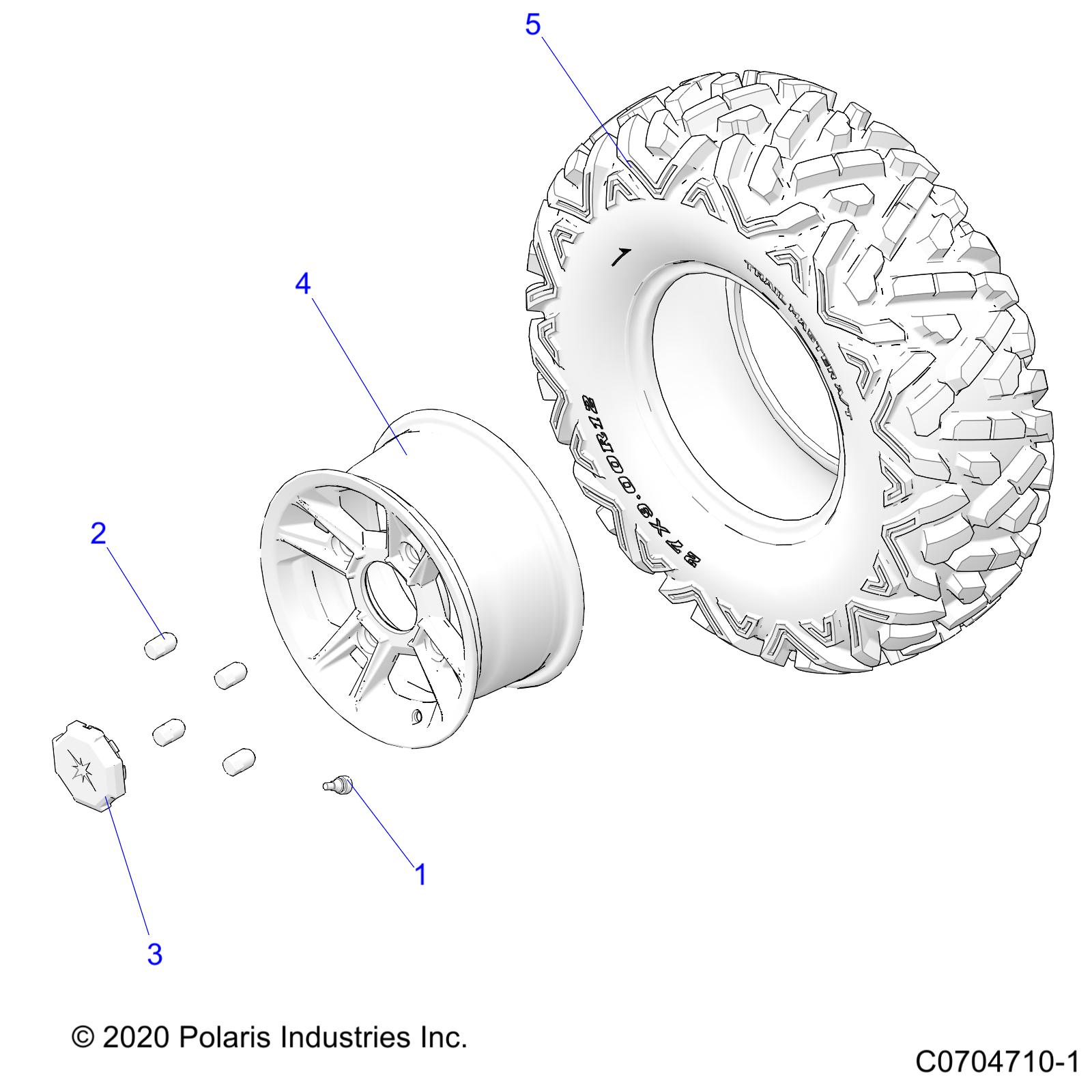 WHEELS, FRONT - Z21ASE99A5/B5/K99A4/B4 (C0704710-1)