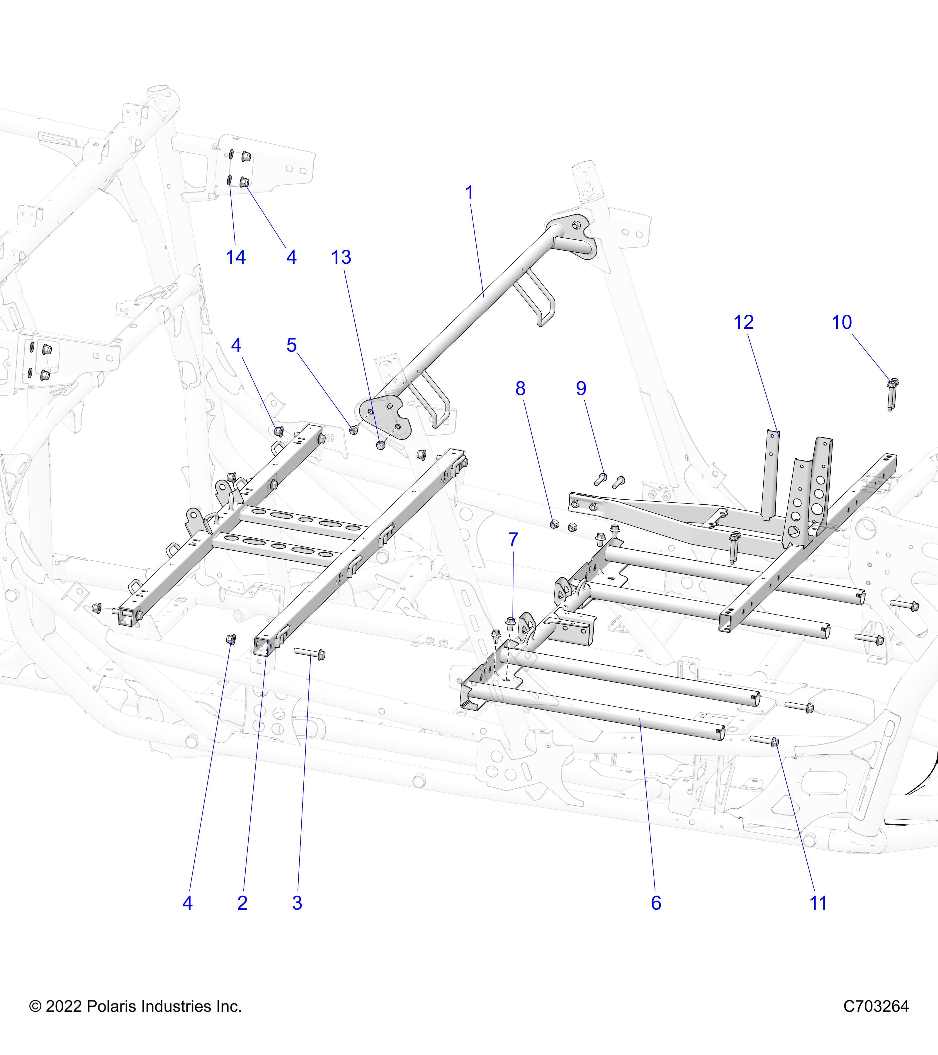 CHASSIS, SEAT AND CENTER CONSOLE MOUNTING - Z23RMU2KAN/BN (C703264)