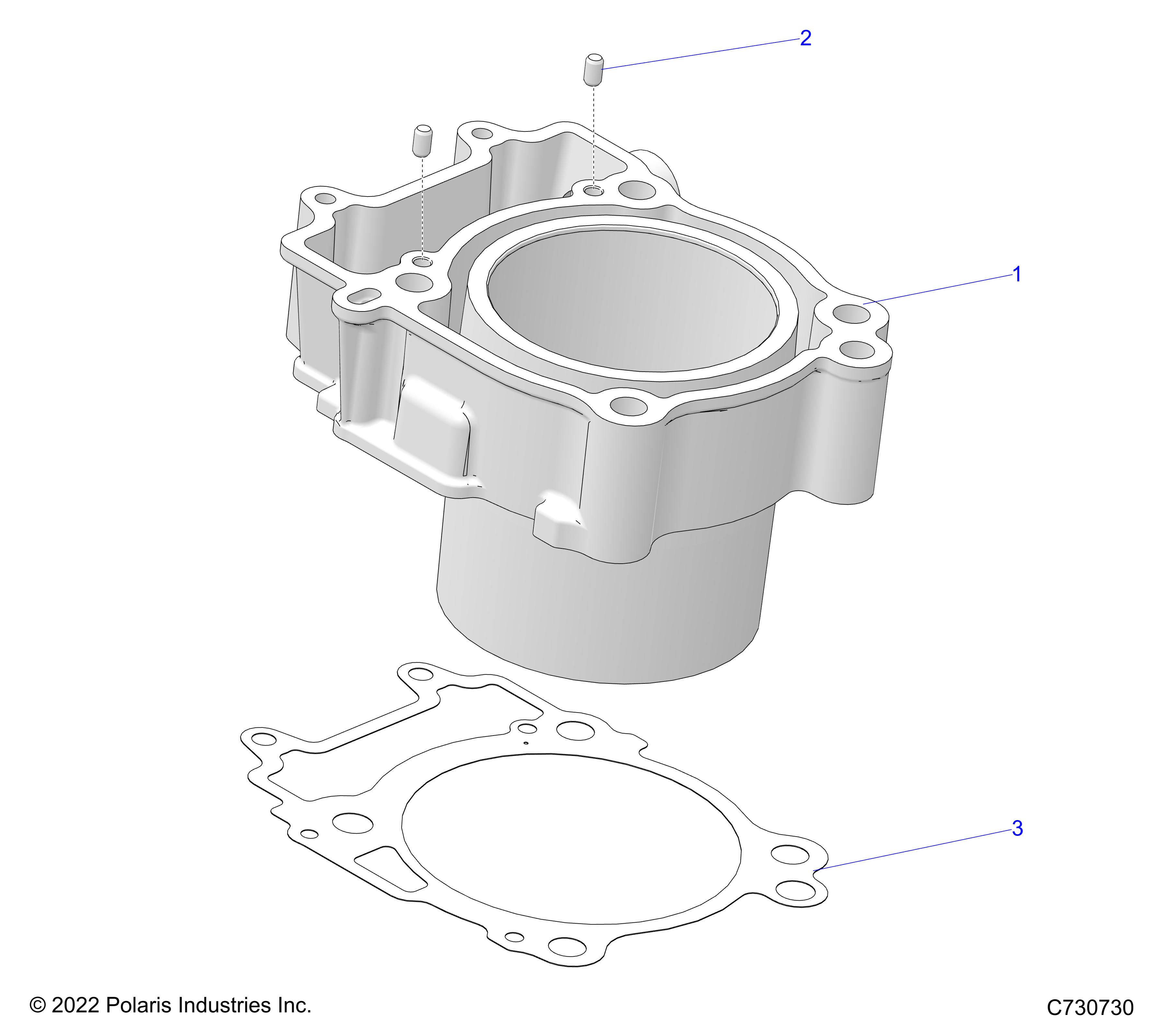 ENGINE, CYLINDER - R23MAA57F1/SC1/C9/CK/F1/F9 (C730730)