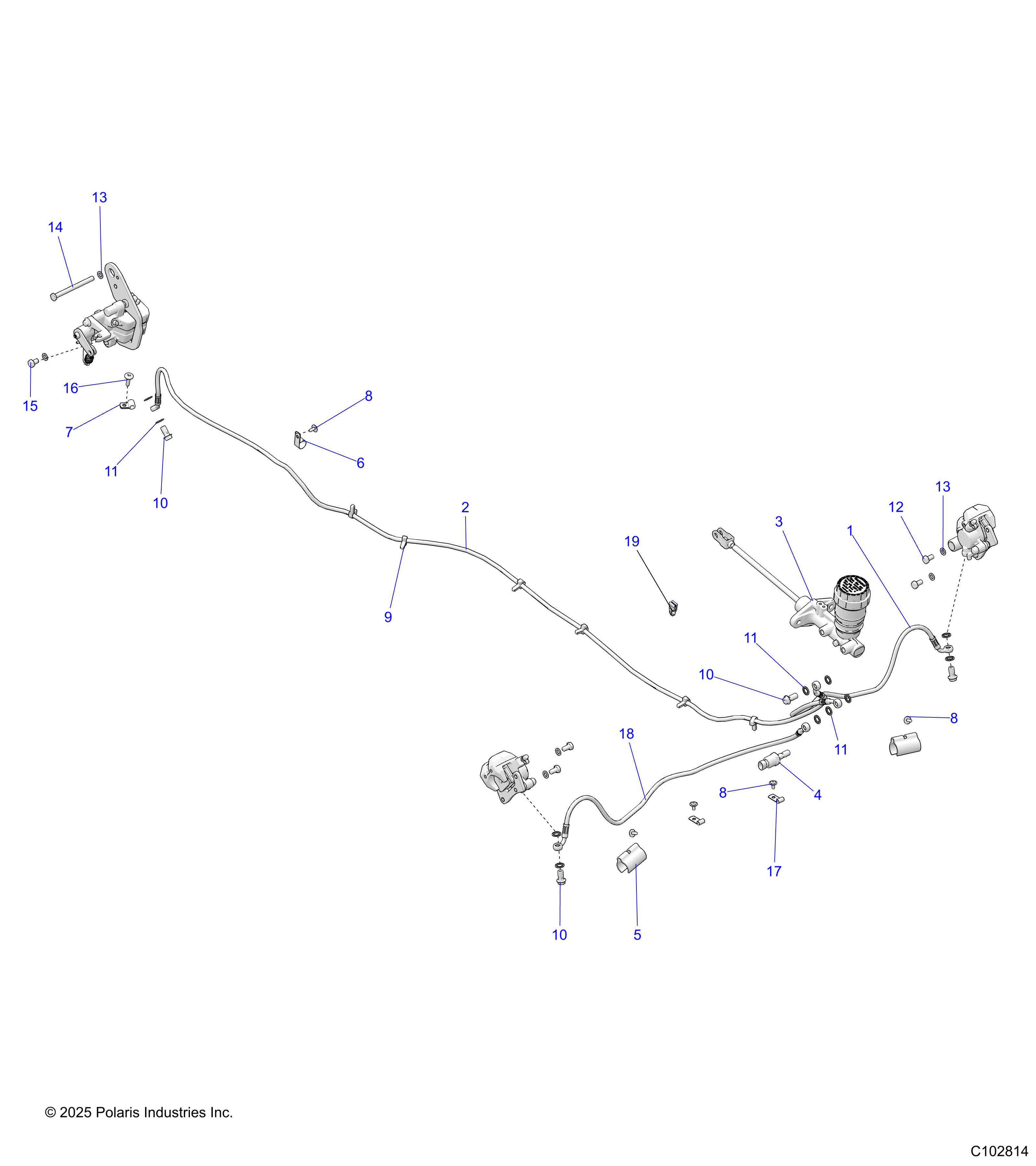 BRAKES, BRAKE LINES AND MASTER CYLINDER - R26HZA15A5/B5 (C102814)