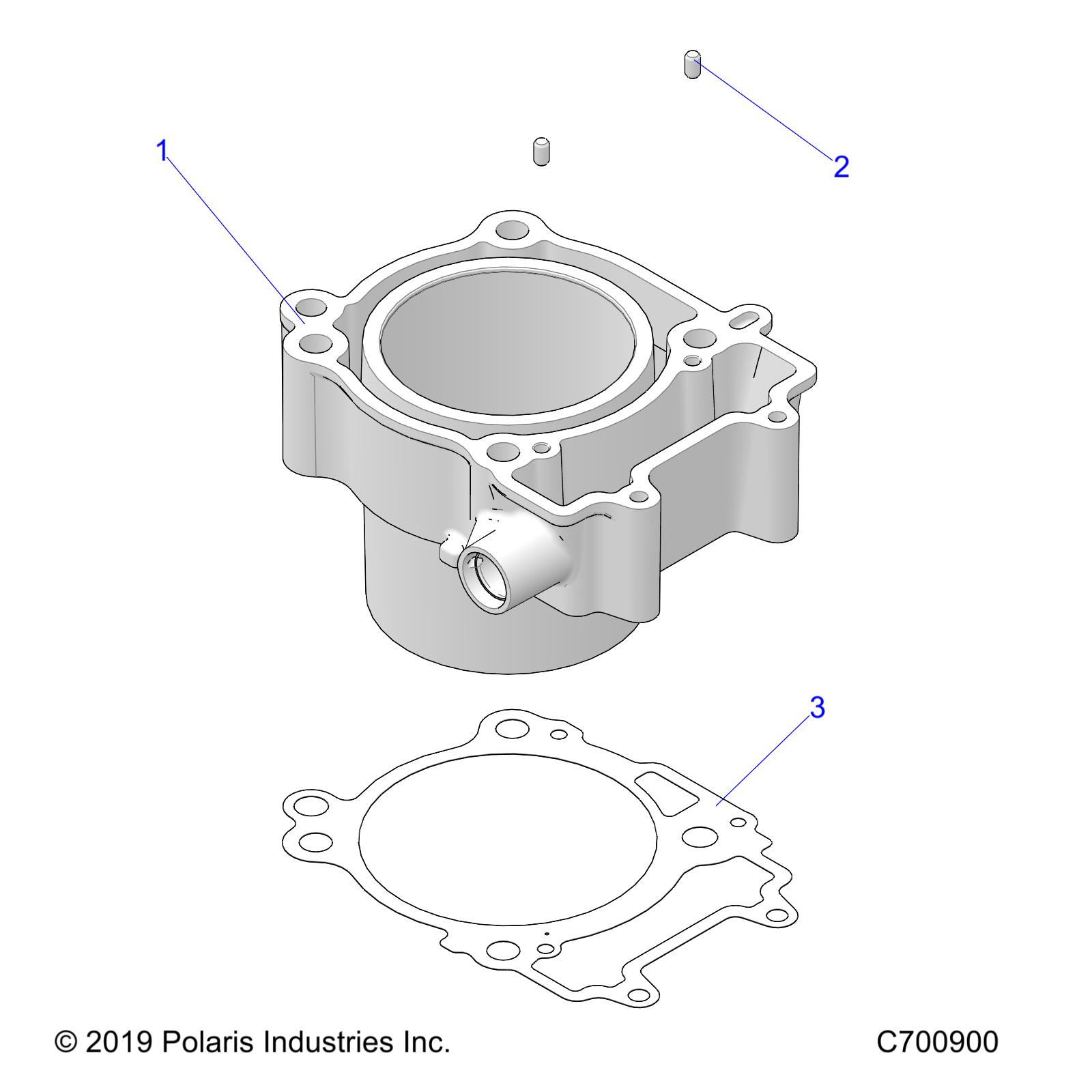 ENGINE, CYLINDER - R20MAE57D7 (C700900)