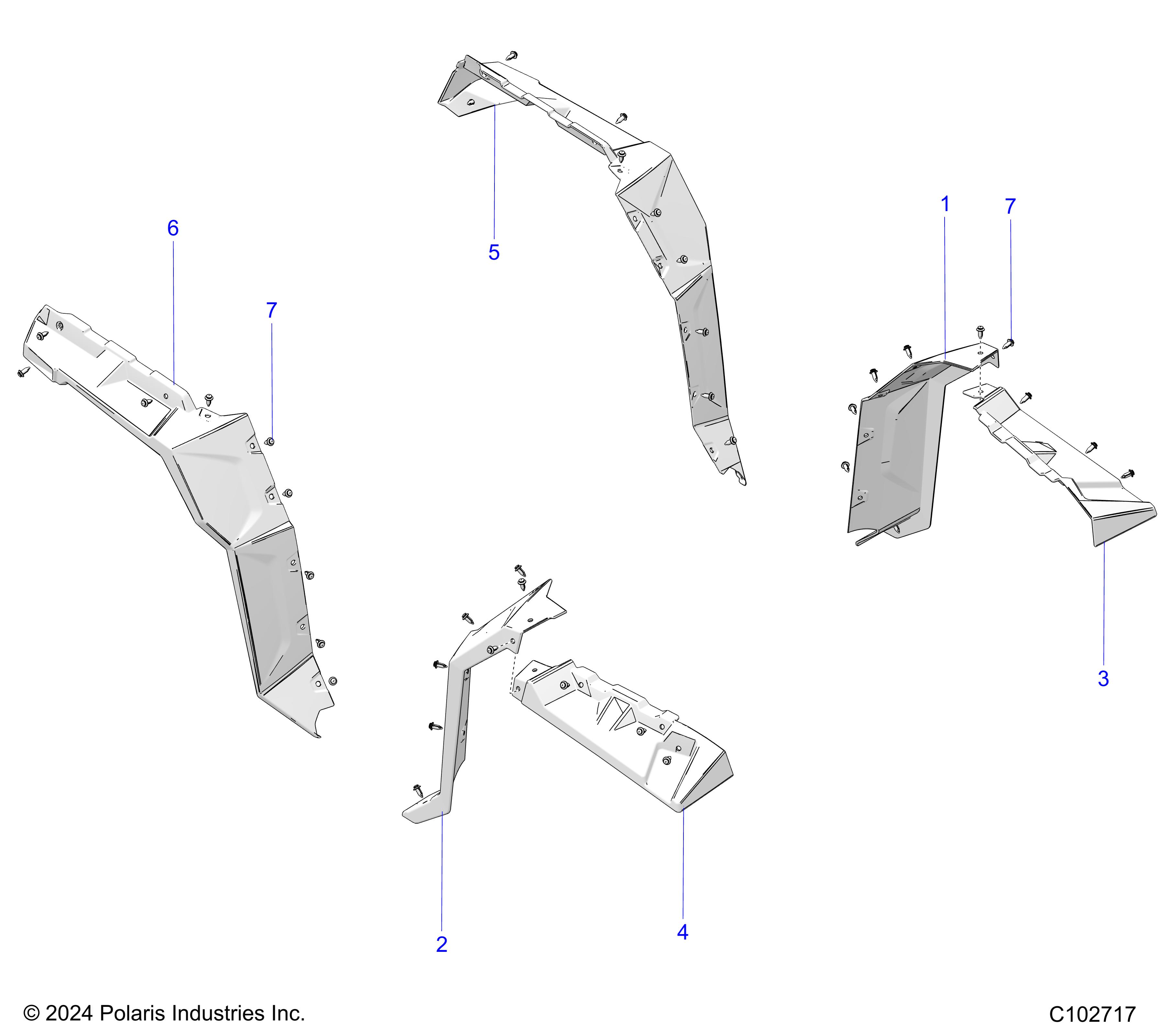 BODY, FENDER FLARES - A25SLE95CF (C102717)