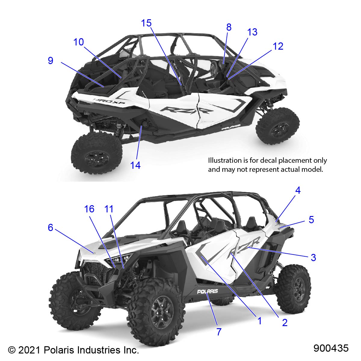 BODY, DECALS - Z21R4D92AM/BM/AC/BC (900112)