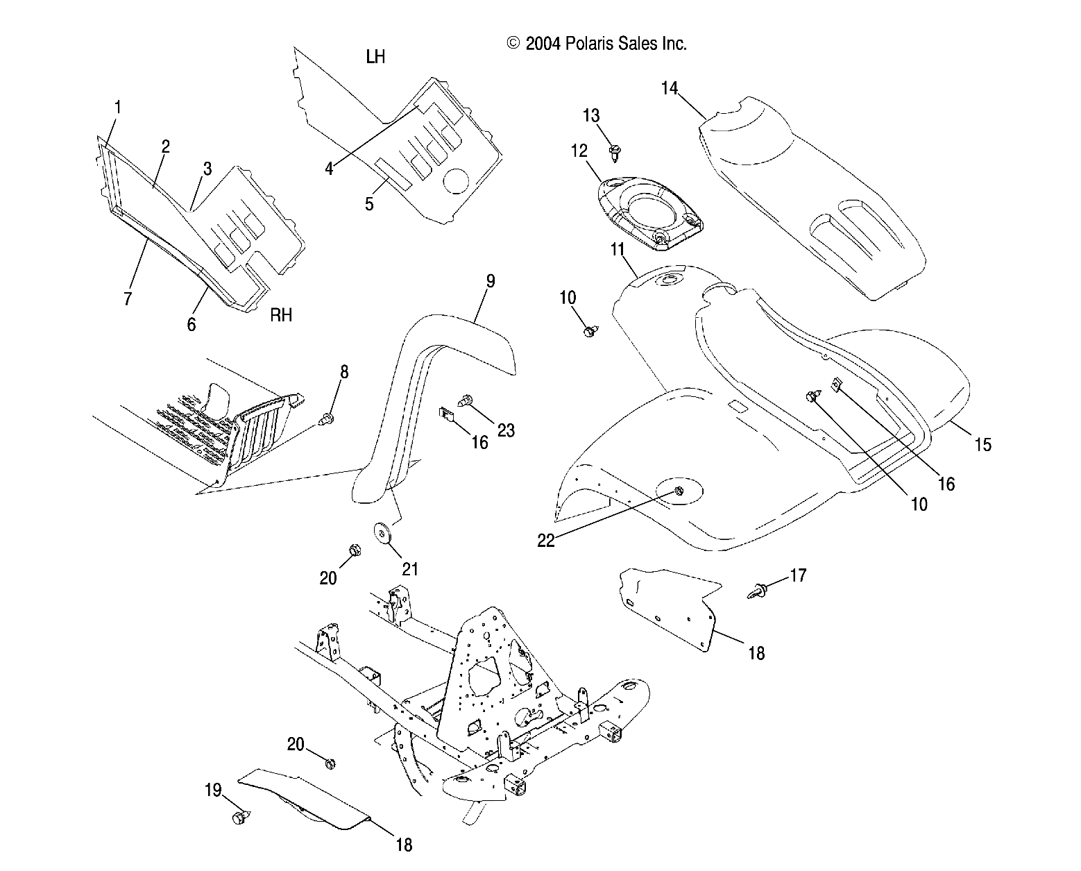 FRONT CAB - A05JD32EA (4997869786A11)