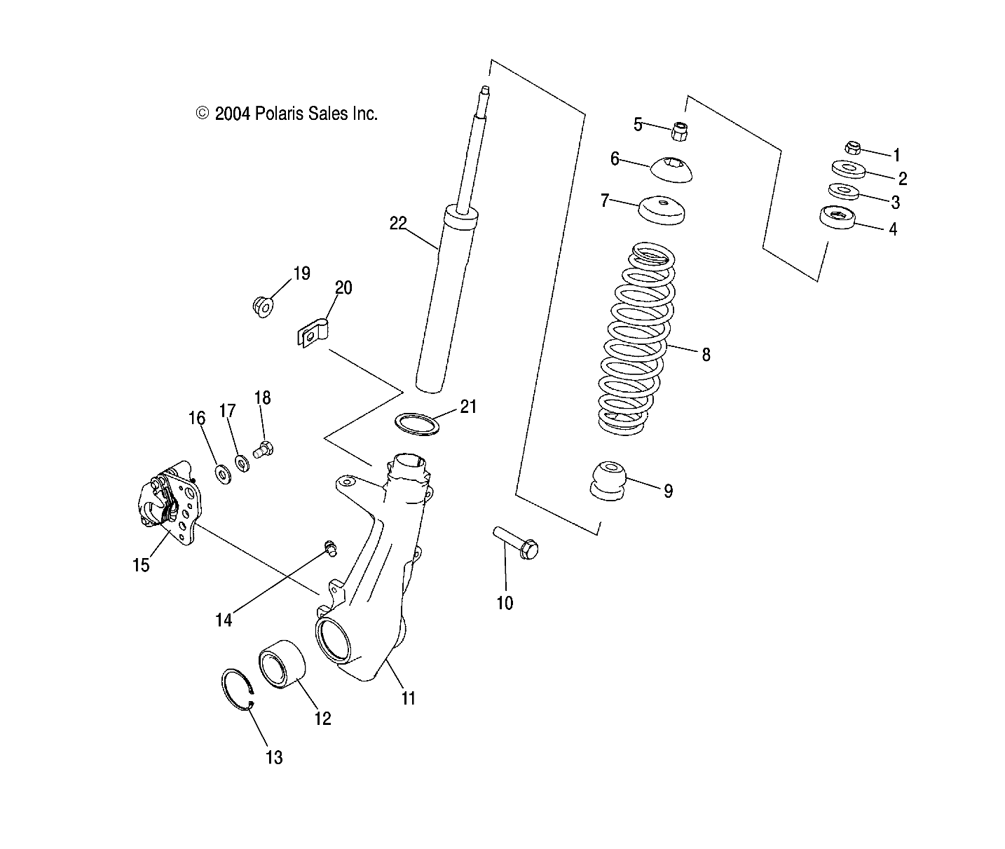 FRONT STRUT - A05JD32EA (4997869786B13)