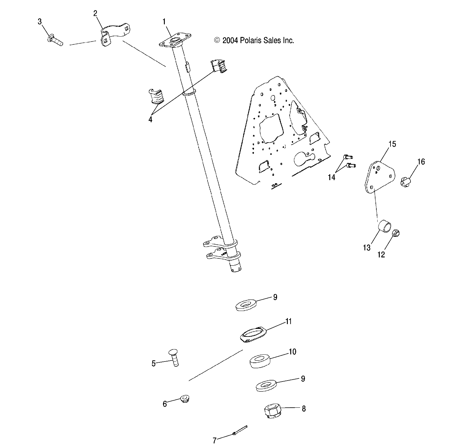 STEERING POST - A05JD32EA (4997869786C02)