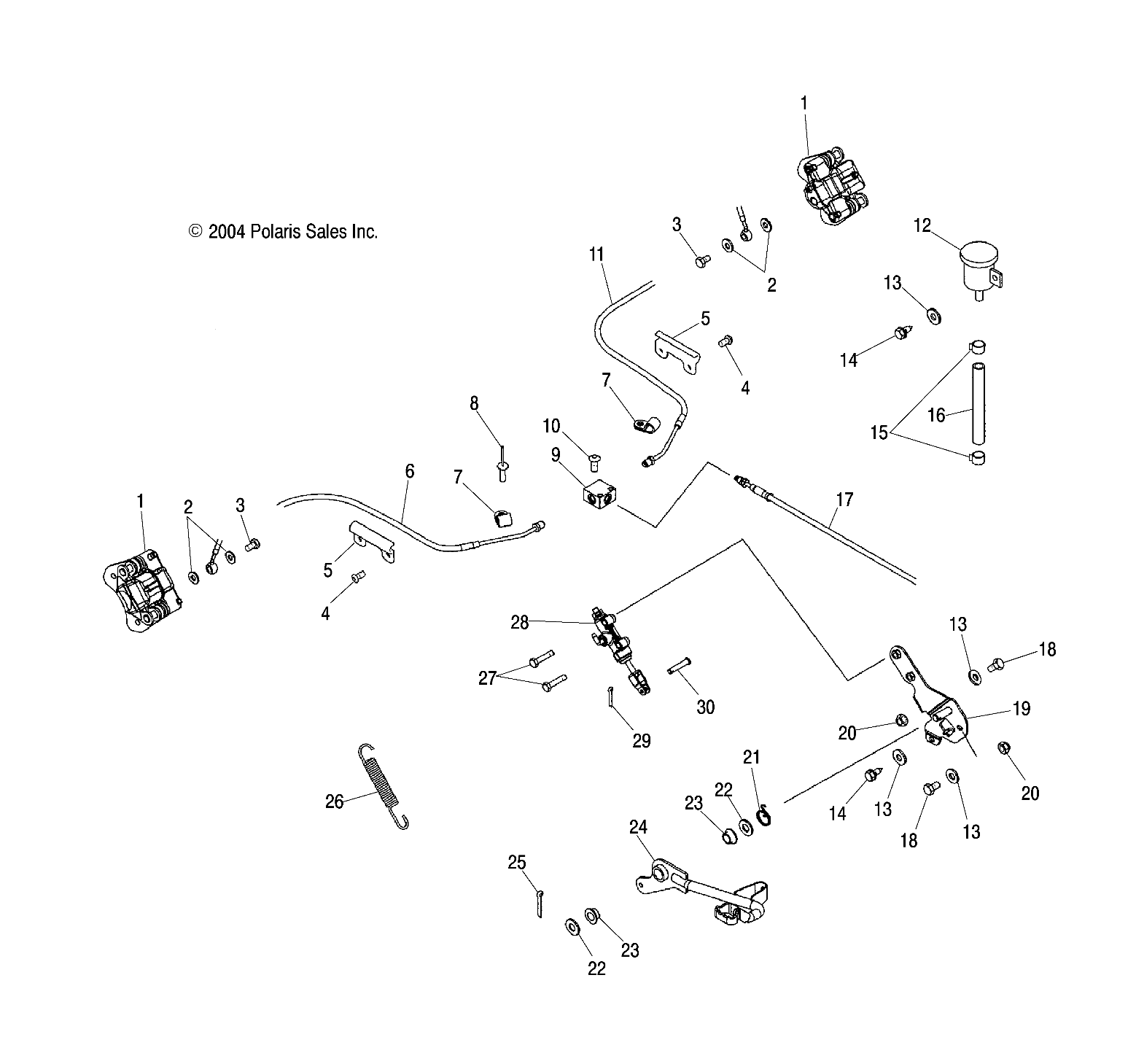 REAR BRAKE LINES - A05JD32EA (4997869786C03)