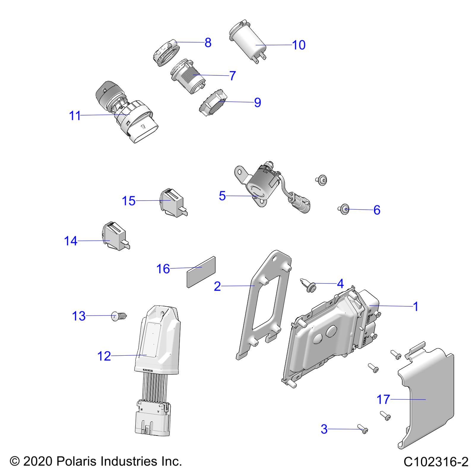 ELECTRICAL, SWITCHES, SENSORS and ECM - A21SEE57F1/F57C1/F1/S57C1/C2/C5/C9/CK/F1/F2/FK (C102316-2)