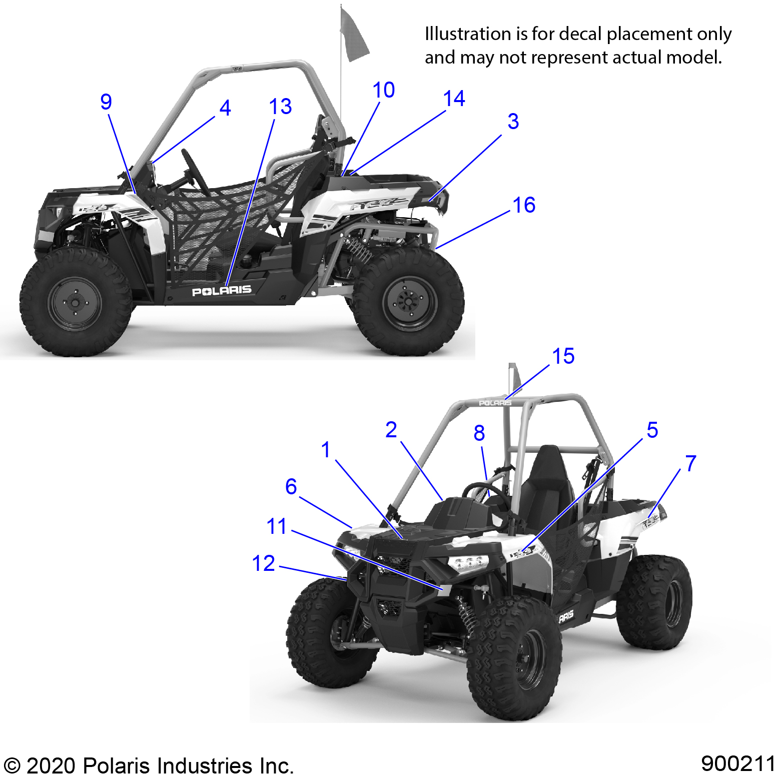 BODY, DECALS - A21HAB15N2 (900211)