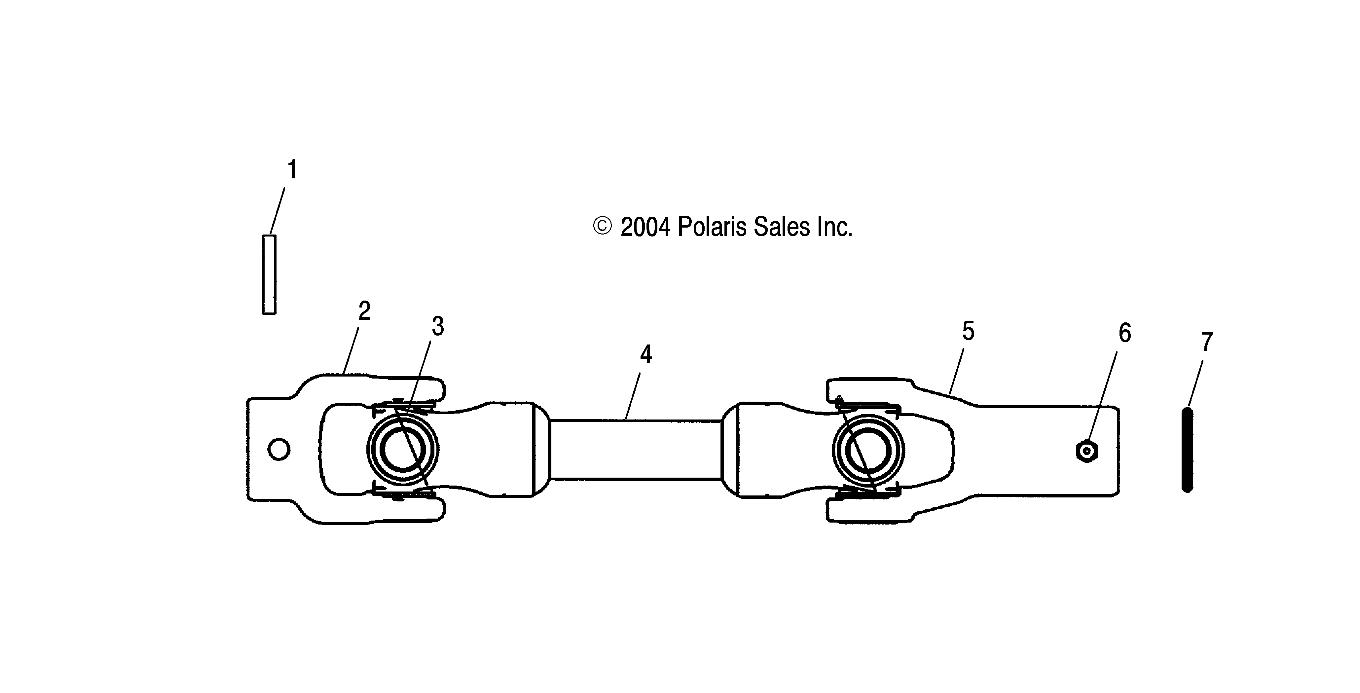 REAR PROP SHAFT - A04RB42AA/A04RD50AA/AB/AC/A04RF50AA (4998179817B05)