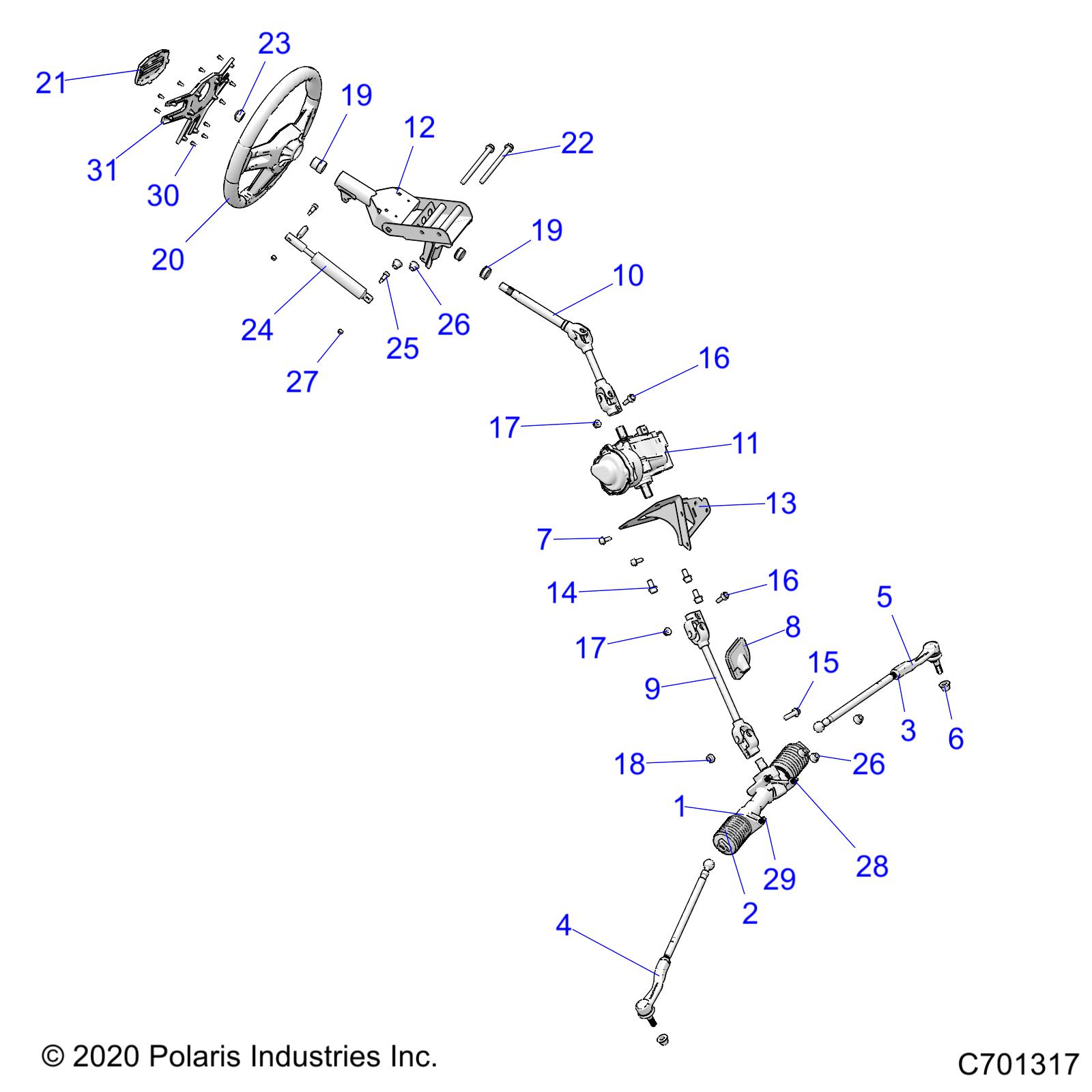 STEERING, STEERING ASM. - R21RRE99A9/AC/AP/AW/B9/BC/BP/BW (C701317)