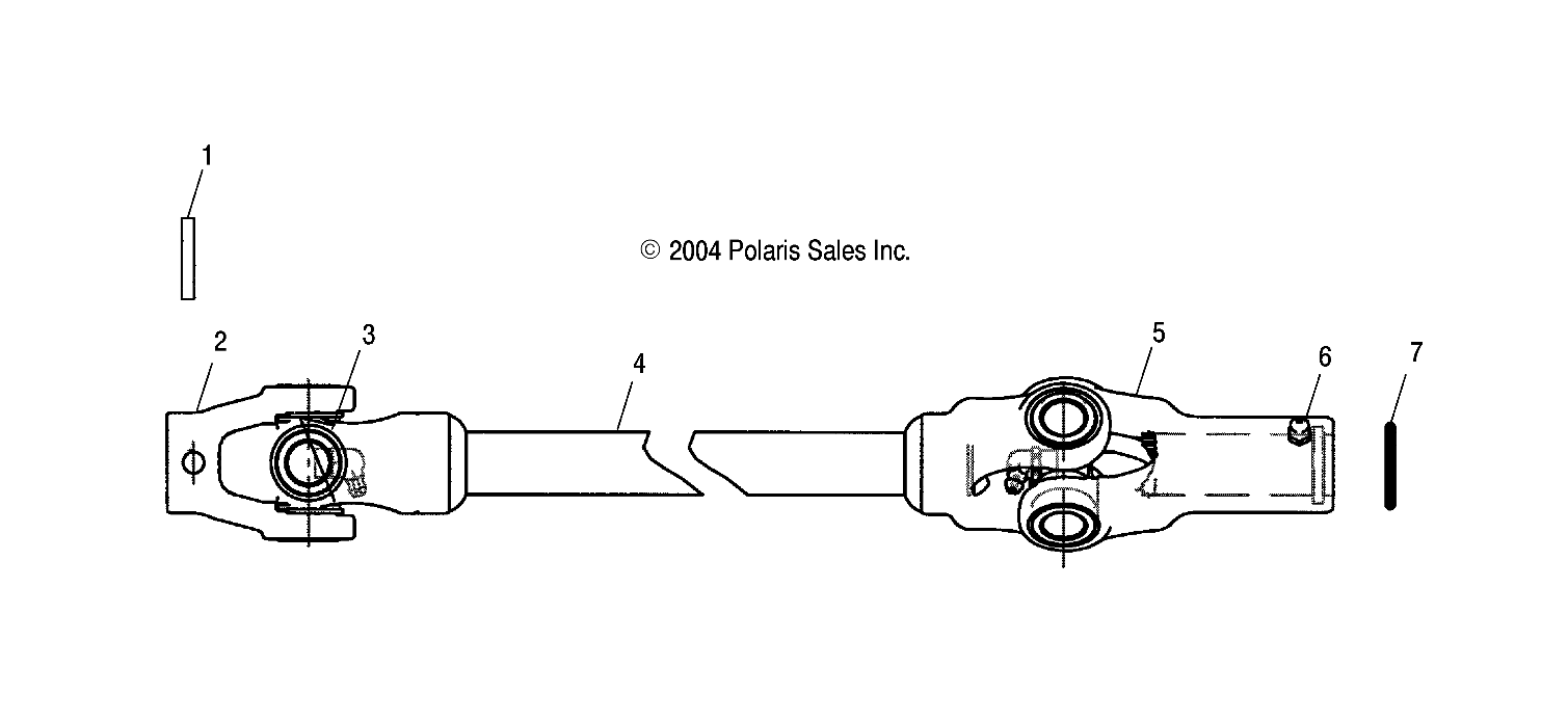 PROP SHAFT, FRONT - R05RD68AA/AB (4998269826B10)