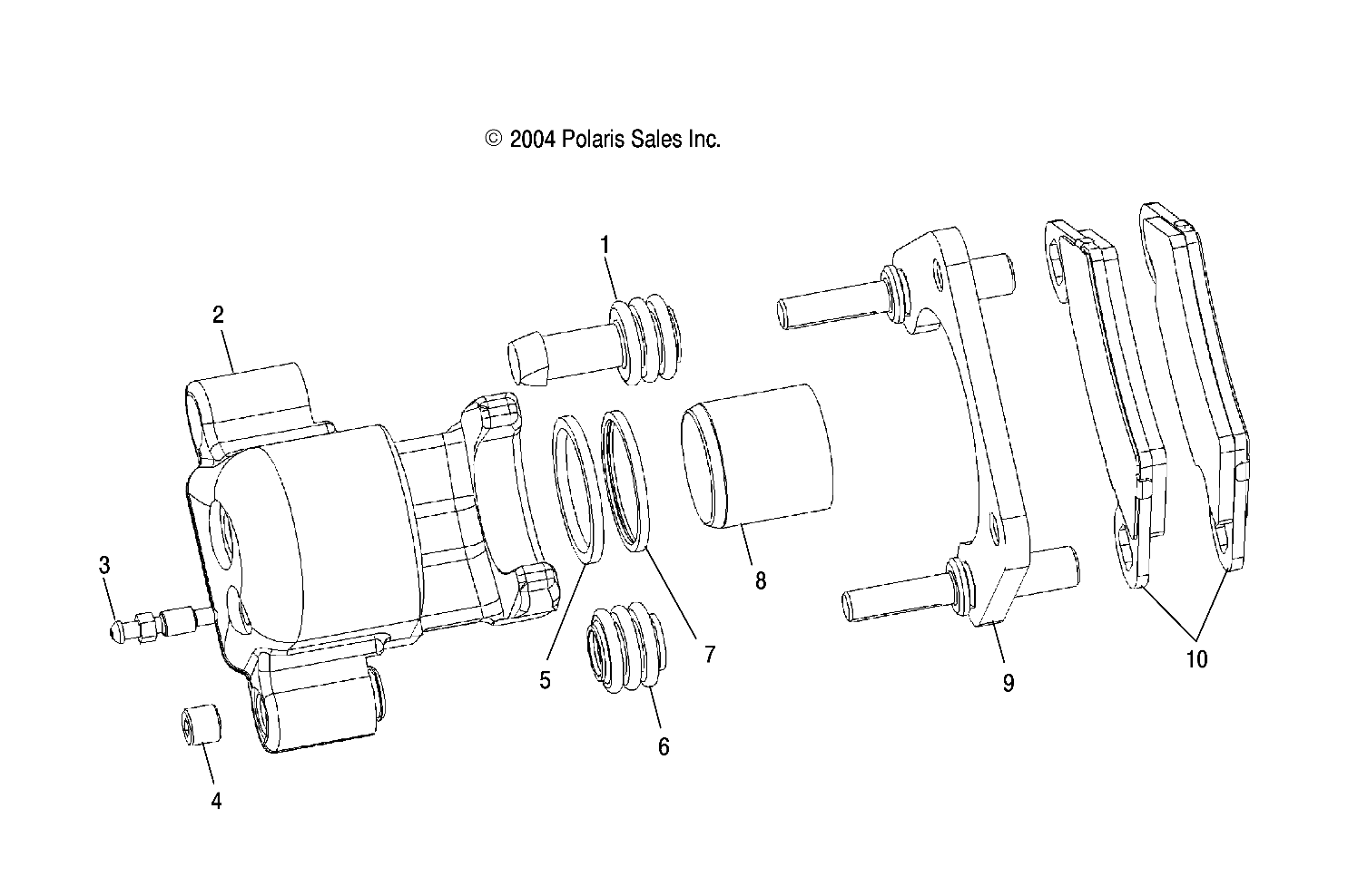 BRAKE CALIPER, REAR - R06RB50AA/RD50AA (4998269826C04)