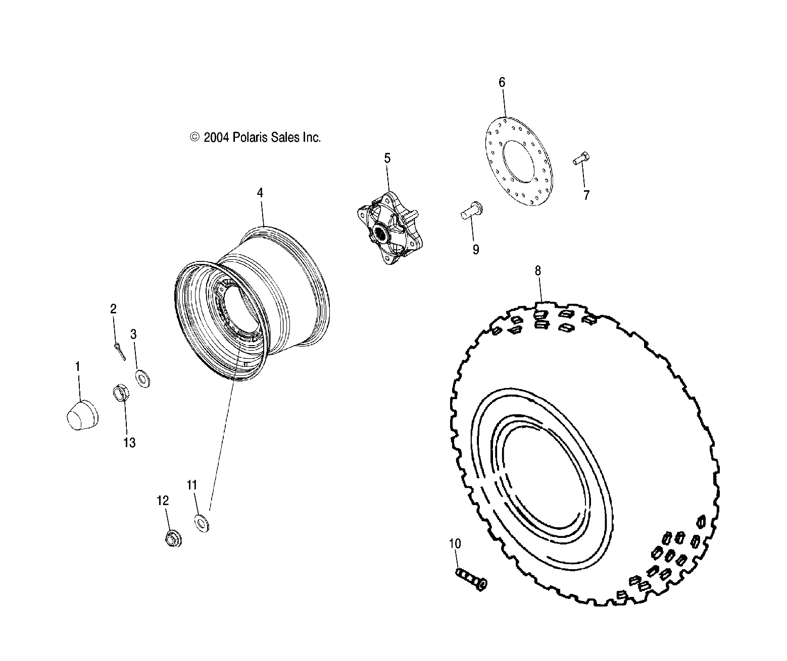 WHEEL, REAR - R05RD68AA/AB (4998269826C08)