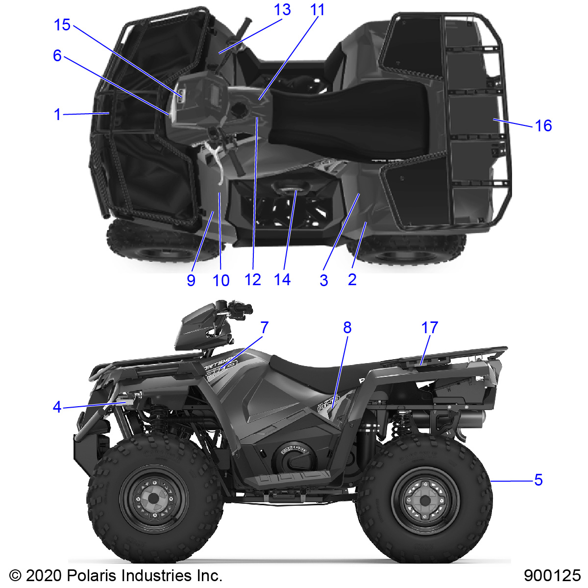 BODY, DECALS - A20SEJ57A1/A4/A7/A9/B1/B4/B7/B9 (900125-01)