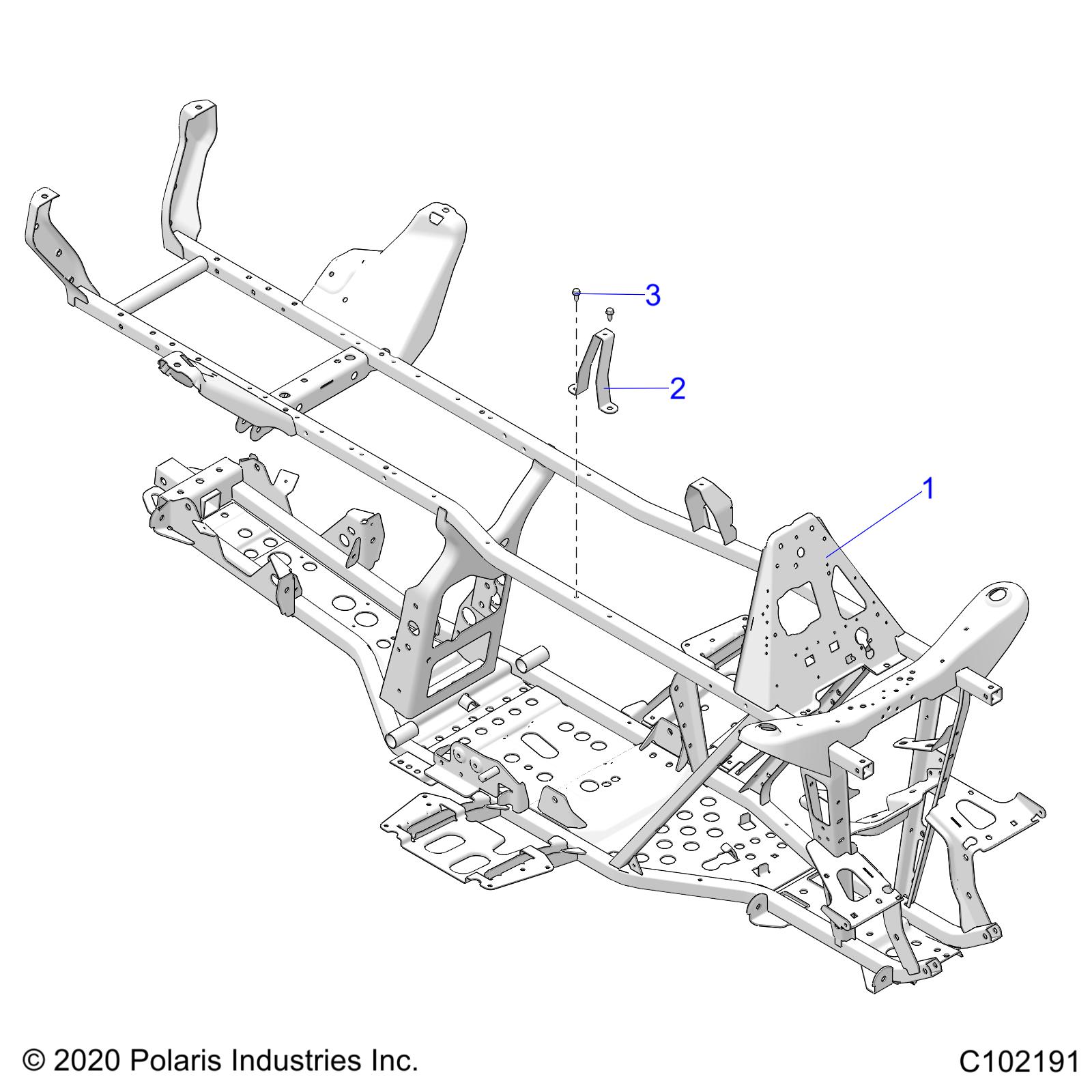 CHASSIS, FRAME - A24SDA57A5/E57A4 (C102191)