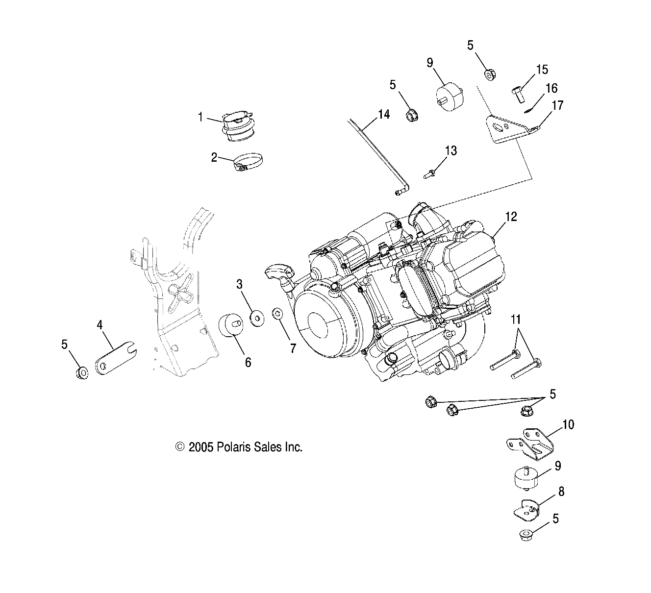 ENGINE, MOUNTING - A07MH46AA/AZ (4999200059920005A11)