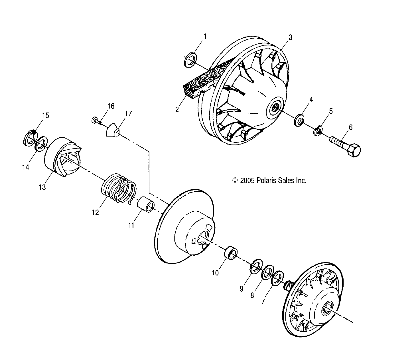 DRIVEN CLUTCH - A04CB32AA/FC (4999200059920005C06)