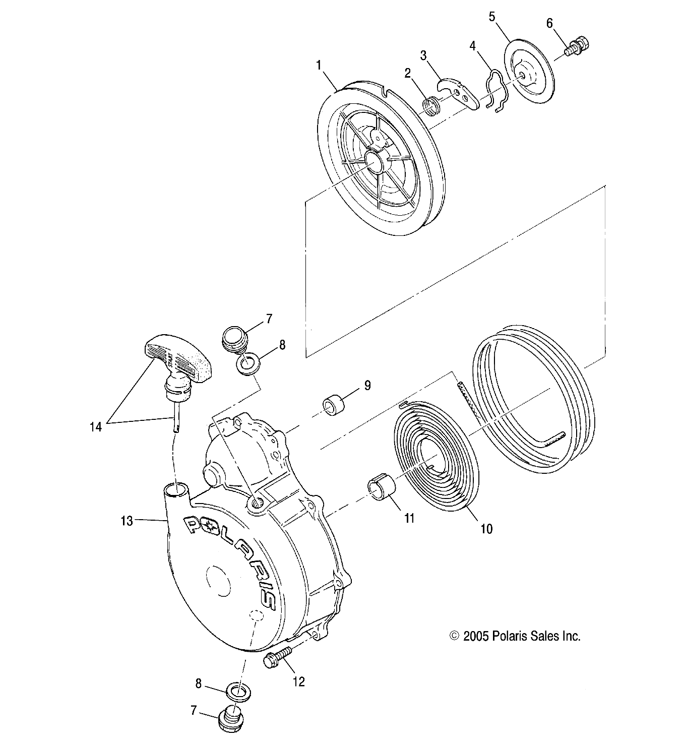 ENGINE, RECOIL STARTER - A07MH46AA/AZ (4999200059920005D14)