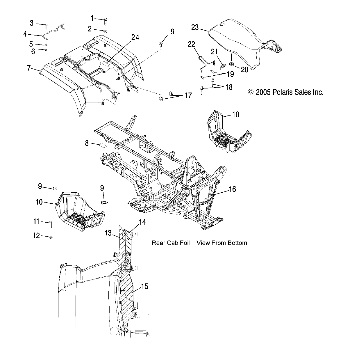 CAB, REAR and SEAT - A06MH50AA/AB/AD/AF (4999200099920009A03)