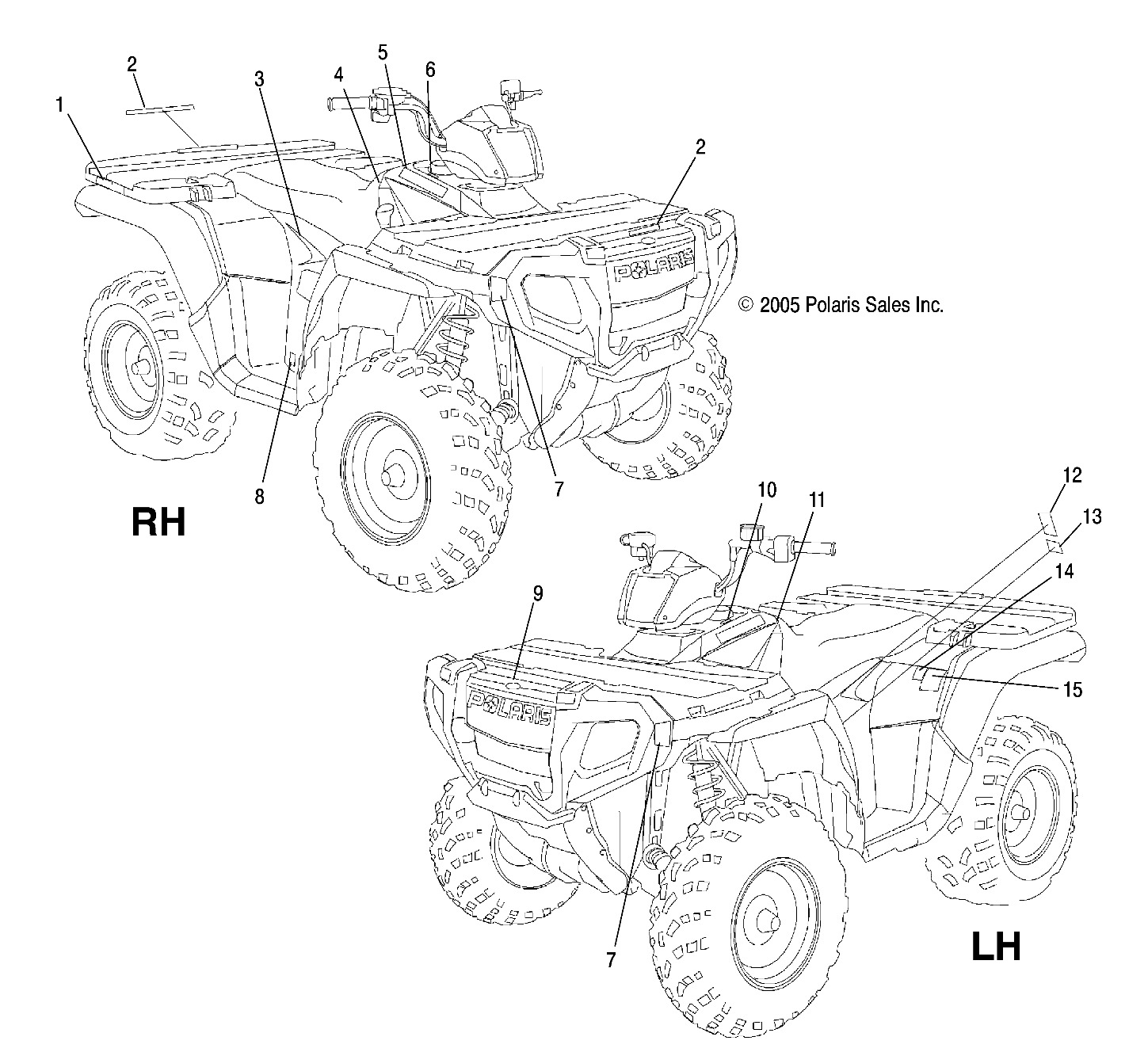 DECALS - A06MH50AA/AB/AD/AF (4999200099920009A08)