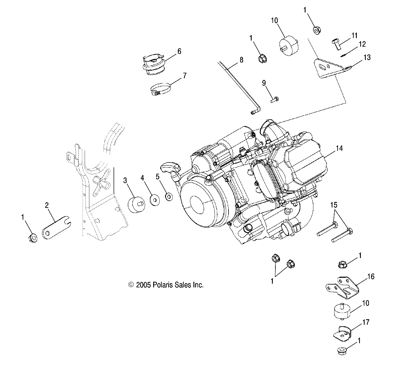 ENGINE MOUNTING - A06MH50AA/AB/AD/AF (4999200099920009A11)