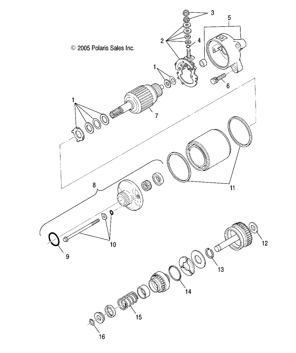 STARTING MOTOR - A06MH50AA/AB/AD/AF (4999200099920009E01)