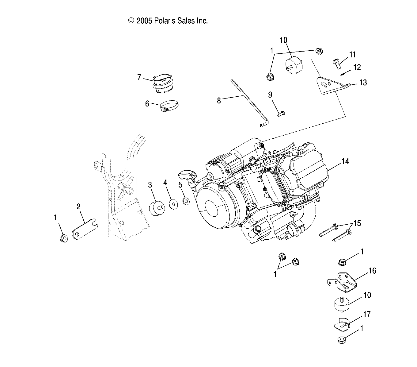 ENGINE MOUNTING - A06MH50AQ/AX/AY/AZ/AL/AT (4999200139920013A12)