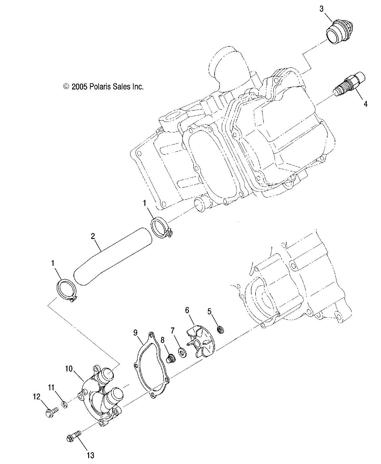 ENGINE, WATER PUMP - A07MH50AB/AL/AQ/AX/AY/AZ/MN50AF/AN/AT/AY (4999200139920013D10)