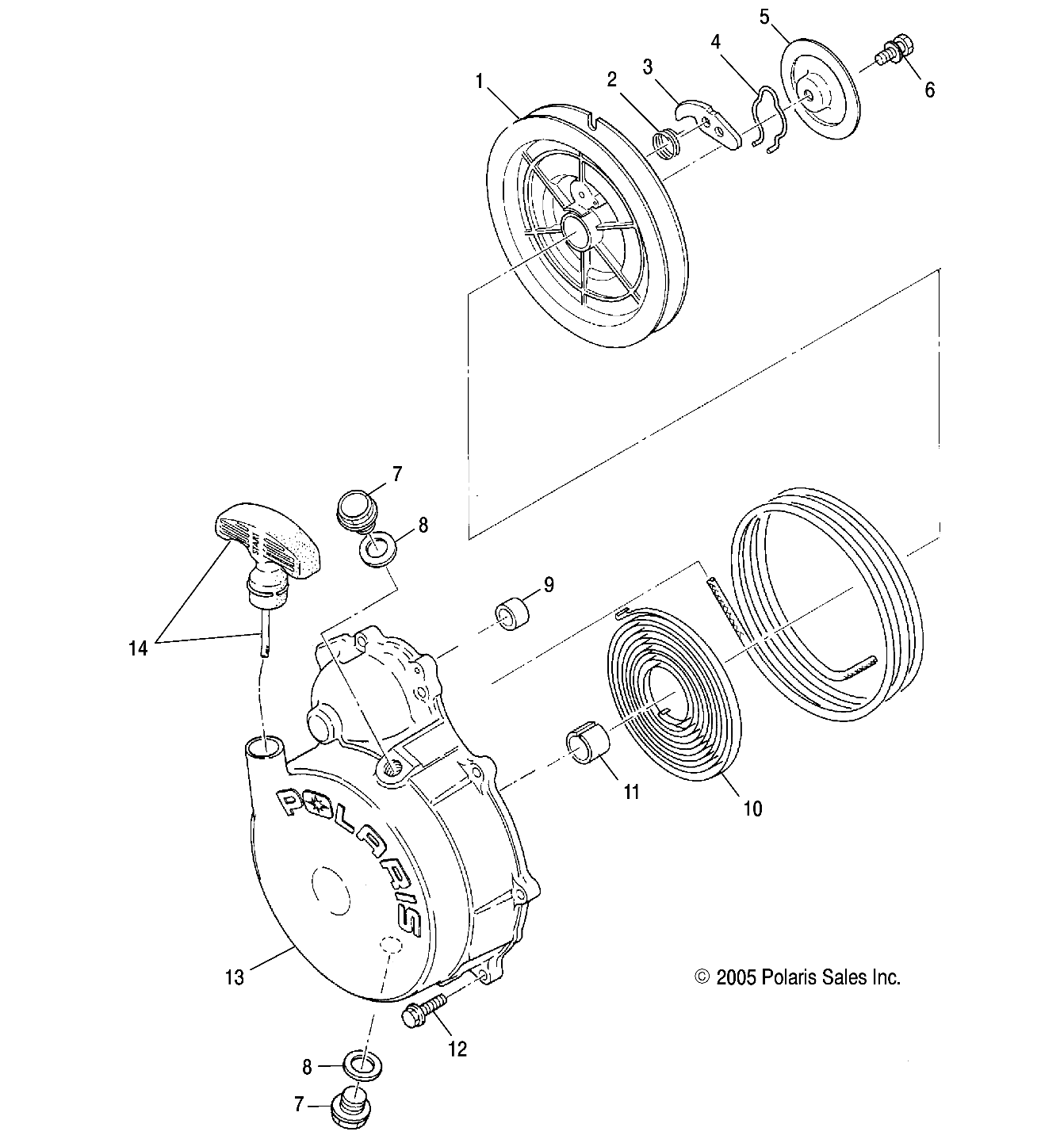 ENGINE, RECOIL STARTER - A07TH50EA (4999200139920013D13)