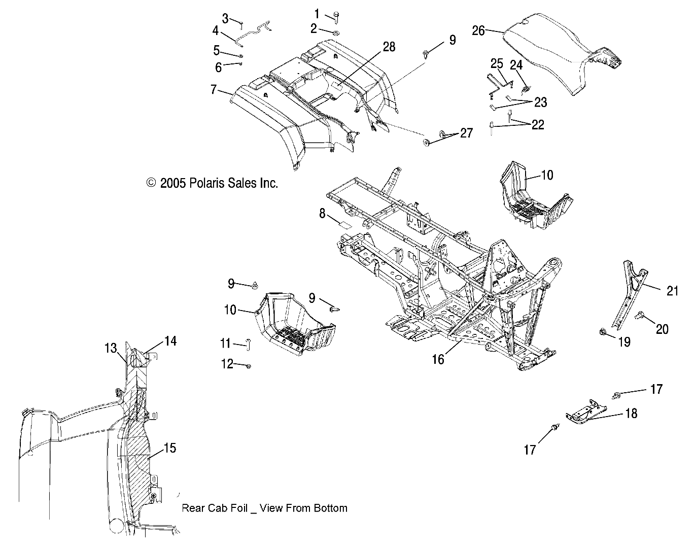 CAB, REAR and SEAT - A06MH68AA/AD/AF (4999200179920017A03)