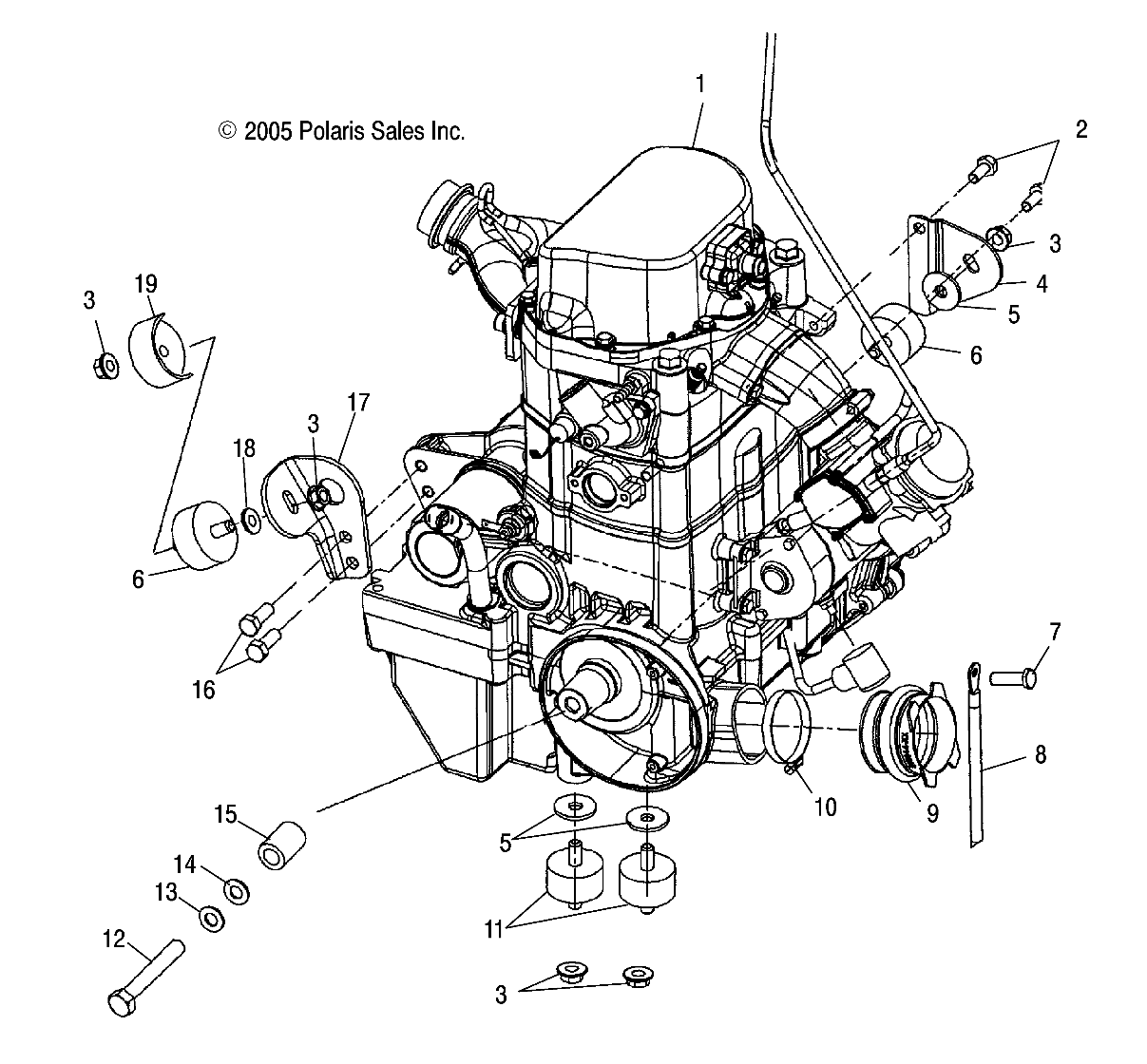 ENGINE MOUNTING - A06MH68AA/AD/AF (4999200179920017A13)