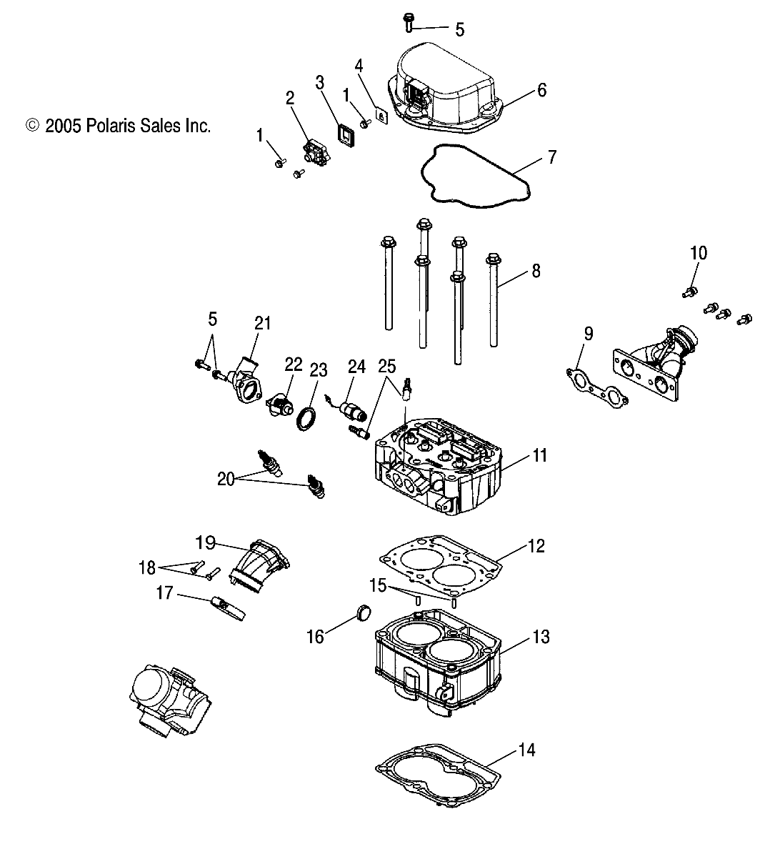 CYLINDER and CYLINDER HEAD - A06MH68AA/AD/AF (4999200179920017D06)