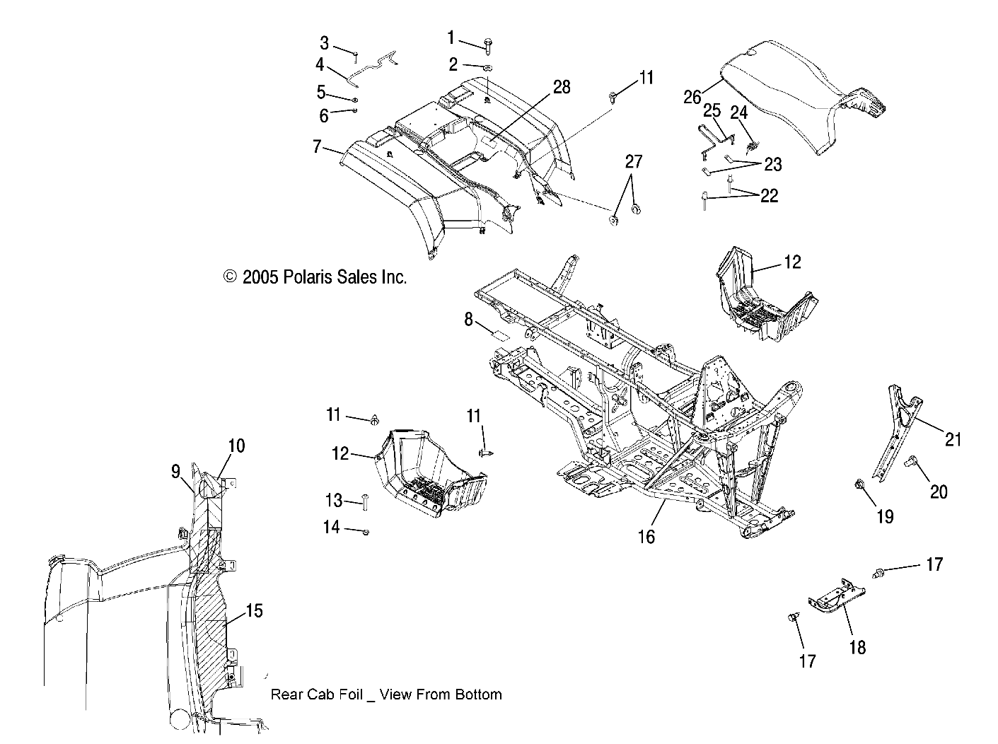 CAB, REAR and SEAT - A06MH68AQ/AT/AX/AY/AZ (4999200229920022A03)