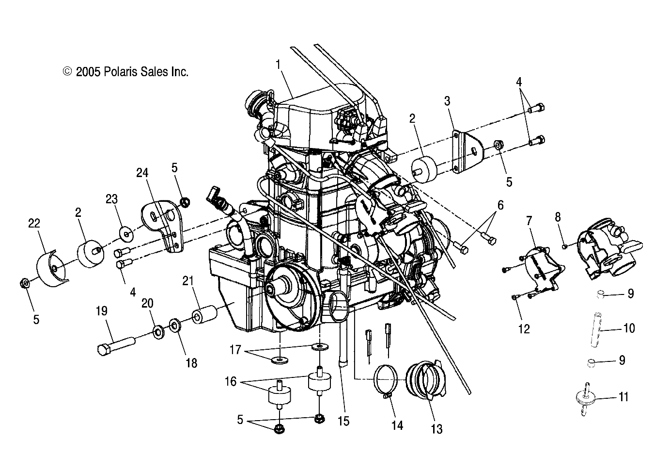 ENGINE MOUNTING - A06MH68AQ/AT/AX/AY/AZ (4999200229920022A13)