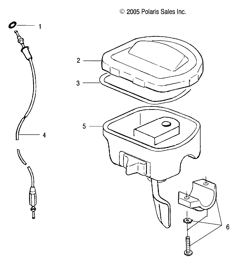 CONTROLS, THROTTLE ASM./CABLE - A07MH68AX/AY/AZ (4999200229920022B06)