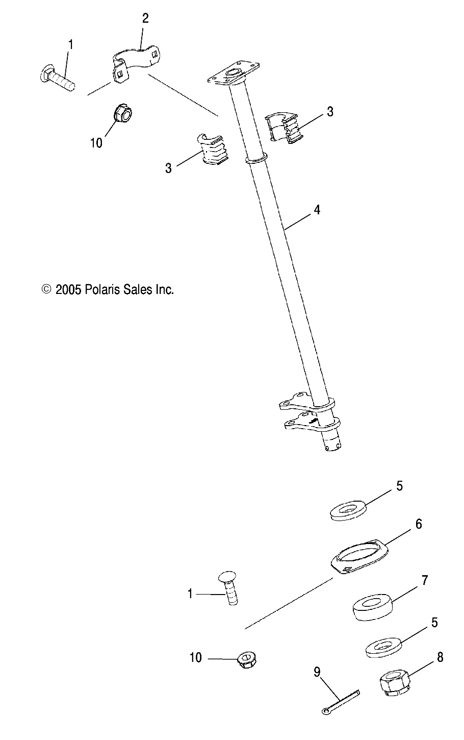 STEERING POST - A07MH68AX/AY/AZ (4999200229920022C03)