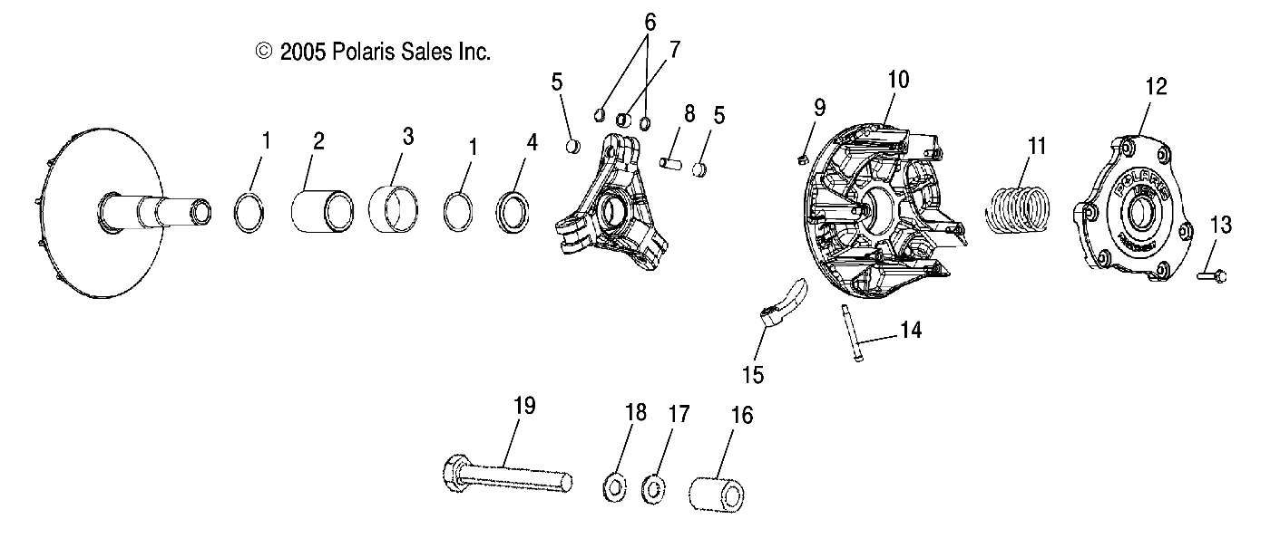 DRIVE CLUTCH and MOUNTING - A06MH68AA/AD/AF (4999200229920022C05)