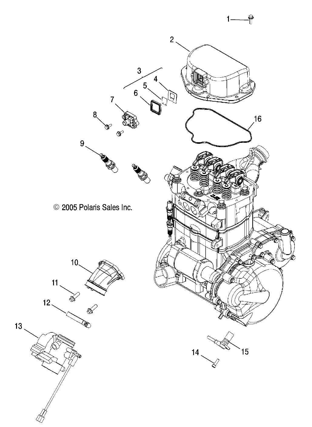 ENGINE, THROTTLE BODY MOUNTING - A07MH68AX/AY/AZ (4999200229920022D08)