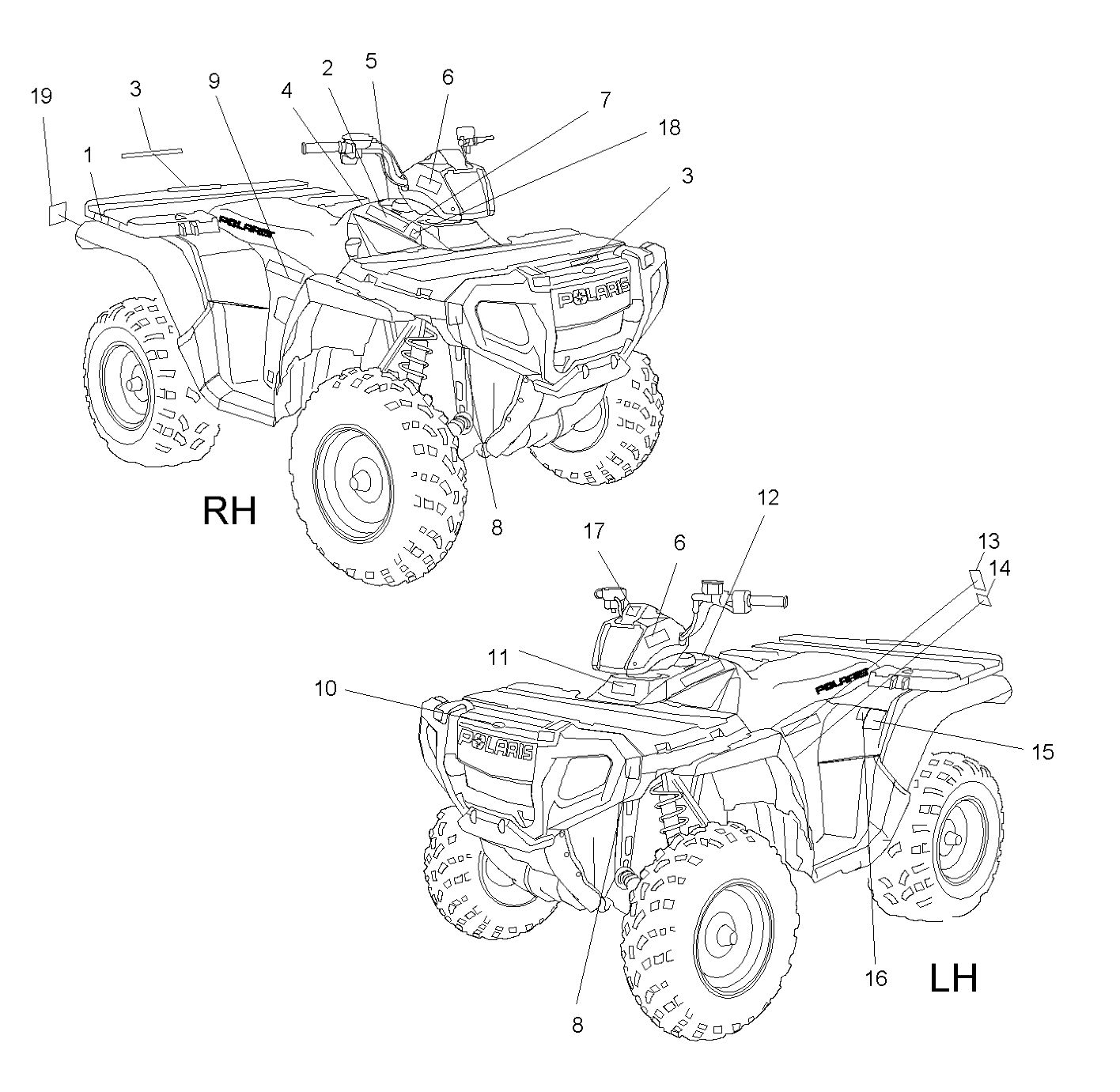 DECALS - A06MH76AL/AQ/AT/AX/AY/AZ (4999200299920029A09)