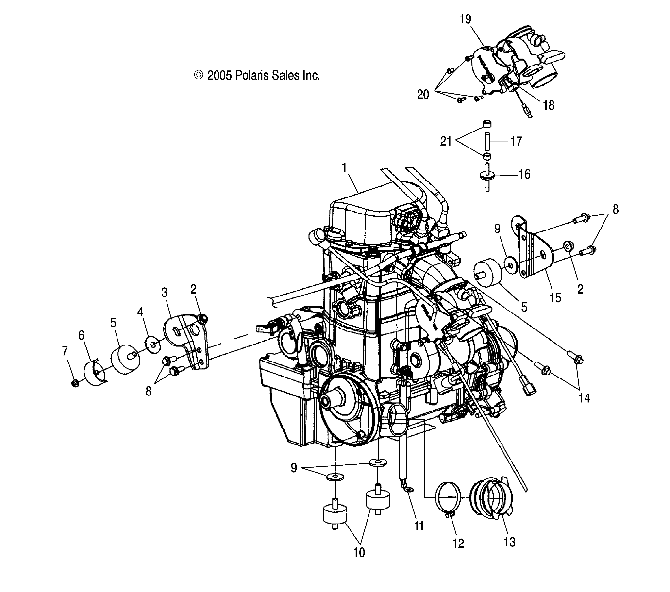 ENGINE MOUNTING - A06MH76AL/AQ/AT/AX/AY/AZ (4999200299920029A12)