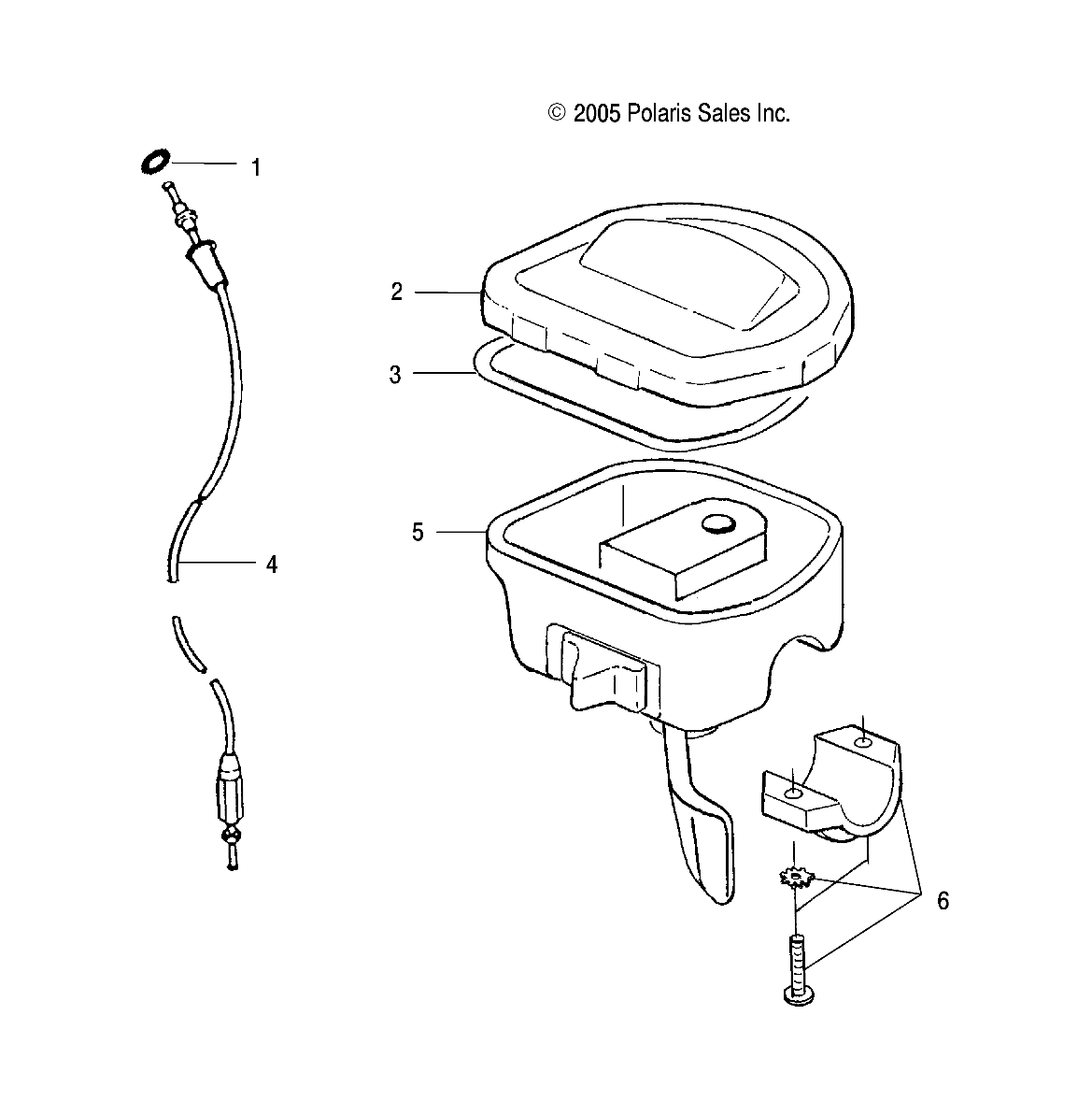 CONTROLS, THROTTLE ASM./CABLE - A07MH76FA (4999200299920029B06)