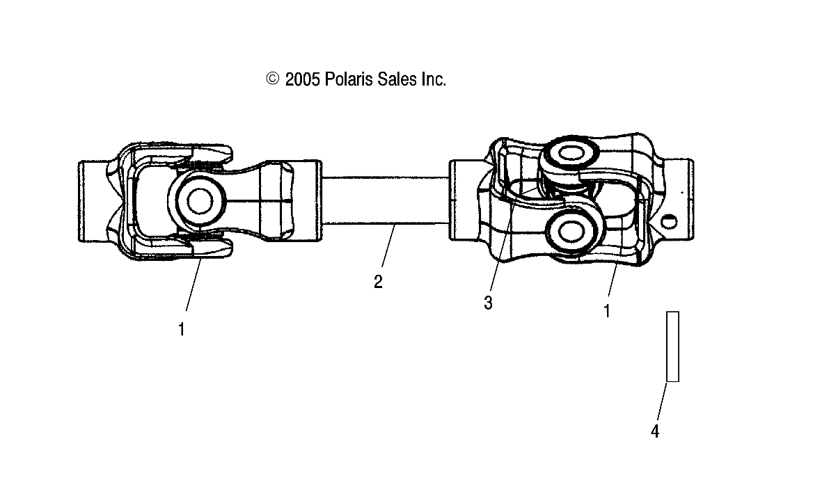 REAR PROP SHAFT - A04CH59AF/AH/AJ/AT/AV (4999200299920029B10)