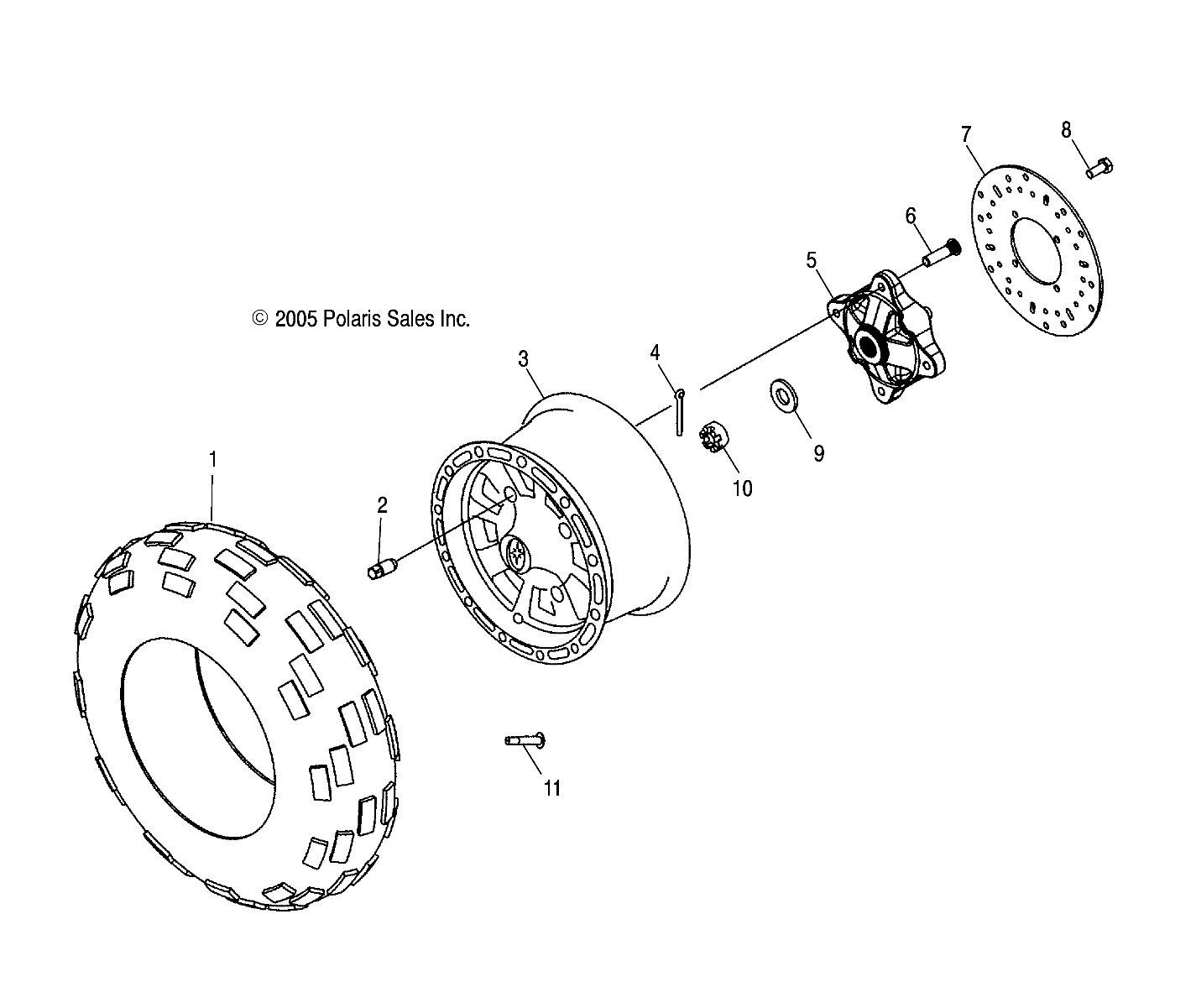 WHEEL, FRONT - A07MH76FA (4999200299920029C01)