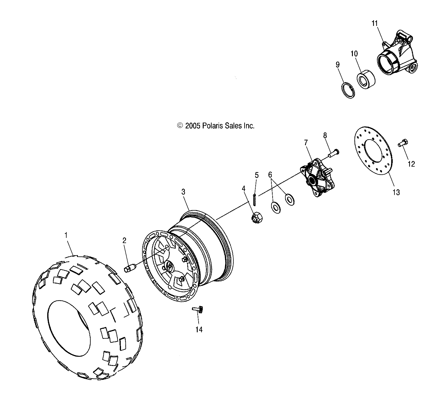 WHEEL, REAR - A05MH76AU/AW (4999200299920029C10)